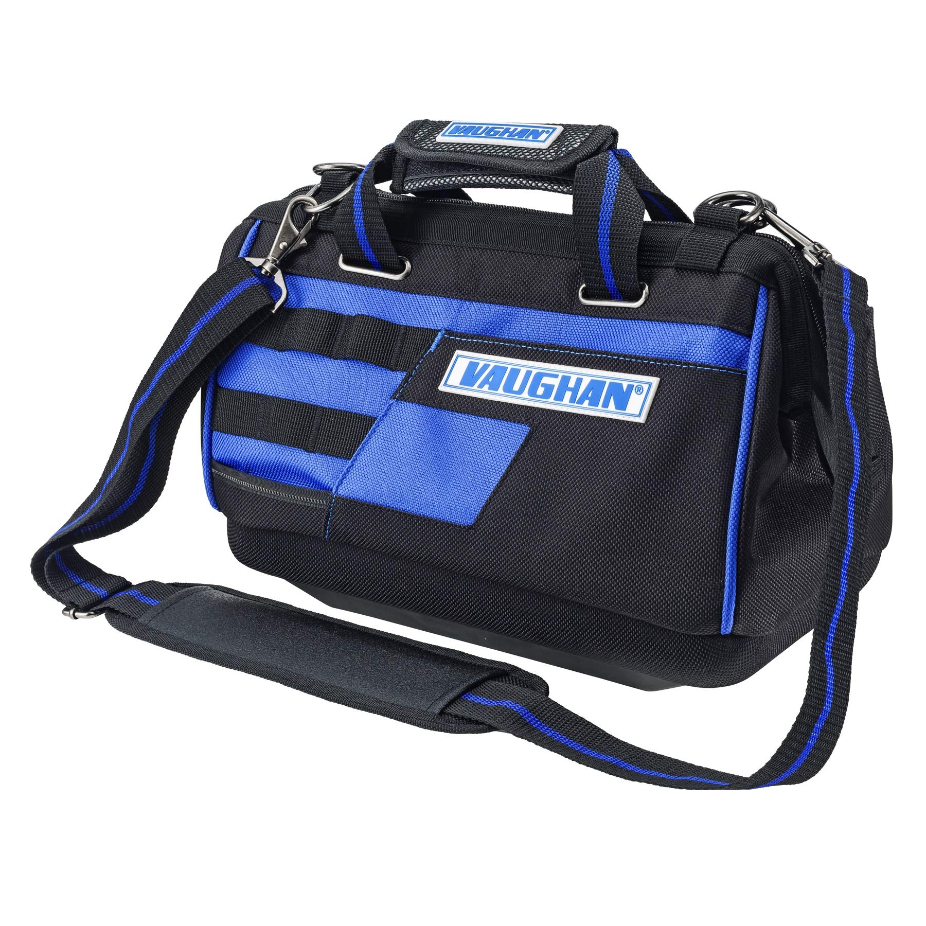 2 Piece Vaughan Tool Bag Set 20 in. Tool Tote and 13 in. Wide Mouth Bag - 240155, Blue