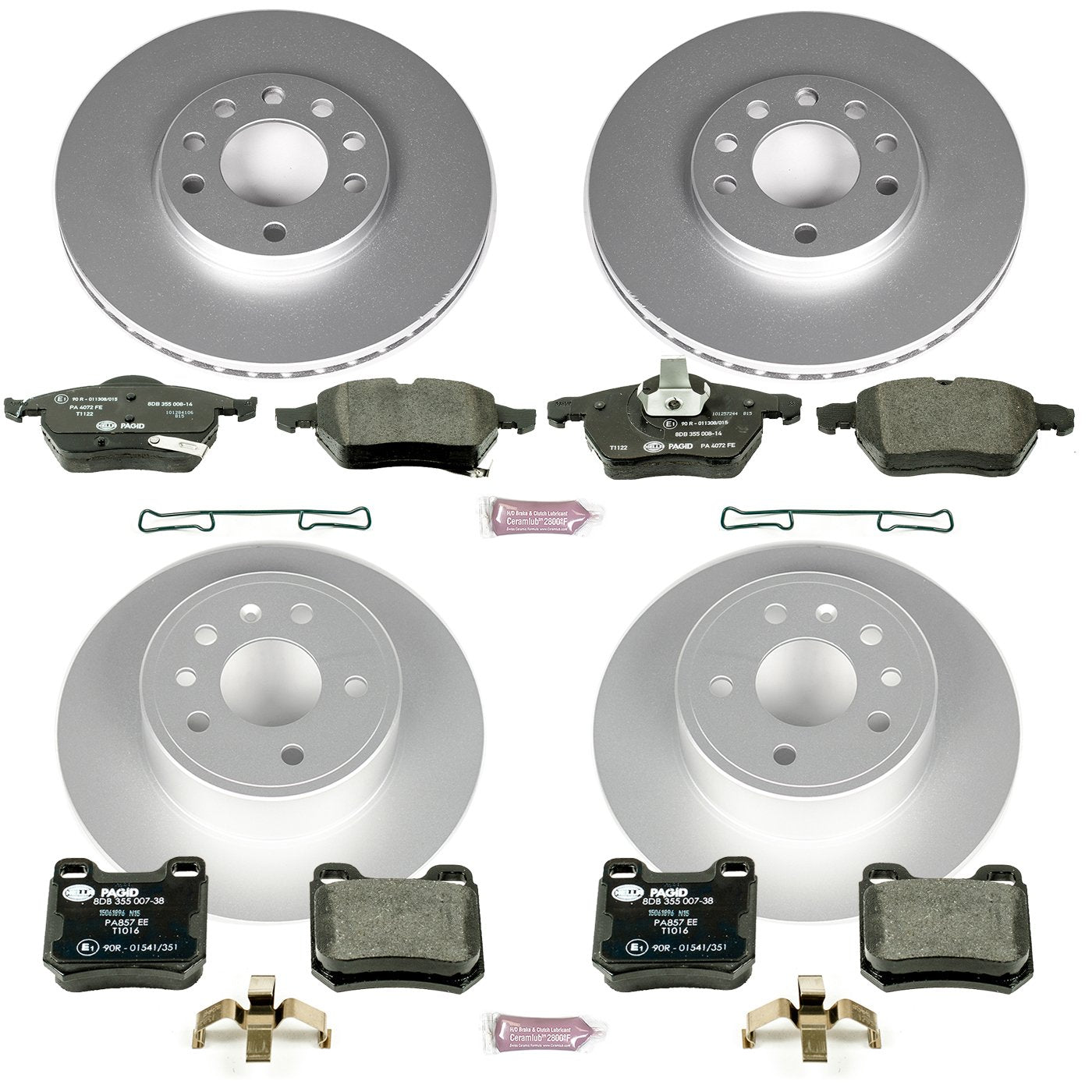 Euro-Stop Brake Kit Power Stop ESK835 For Saab 9-3, Saturn L, Saturn L300, Saturn, Saturn, Saturn, Saturn LW300 [Model Specific]
