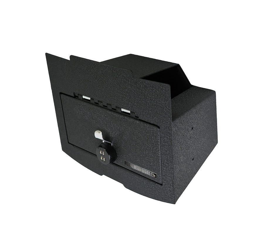 Center Console Safe Black Horse Compatible with 09-10 Dodge Ram 1500|11-18 Ram 1500|09-10 Dodge Ram 2500|11-18 Ram 2500|09-10 Dodge Ram 3500|11-18 Ram 3500|2019 Ram 1500 Classic