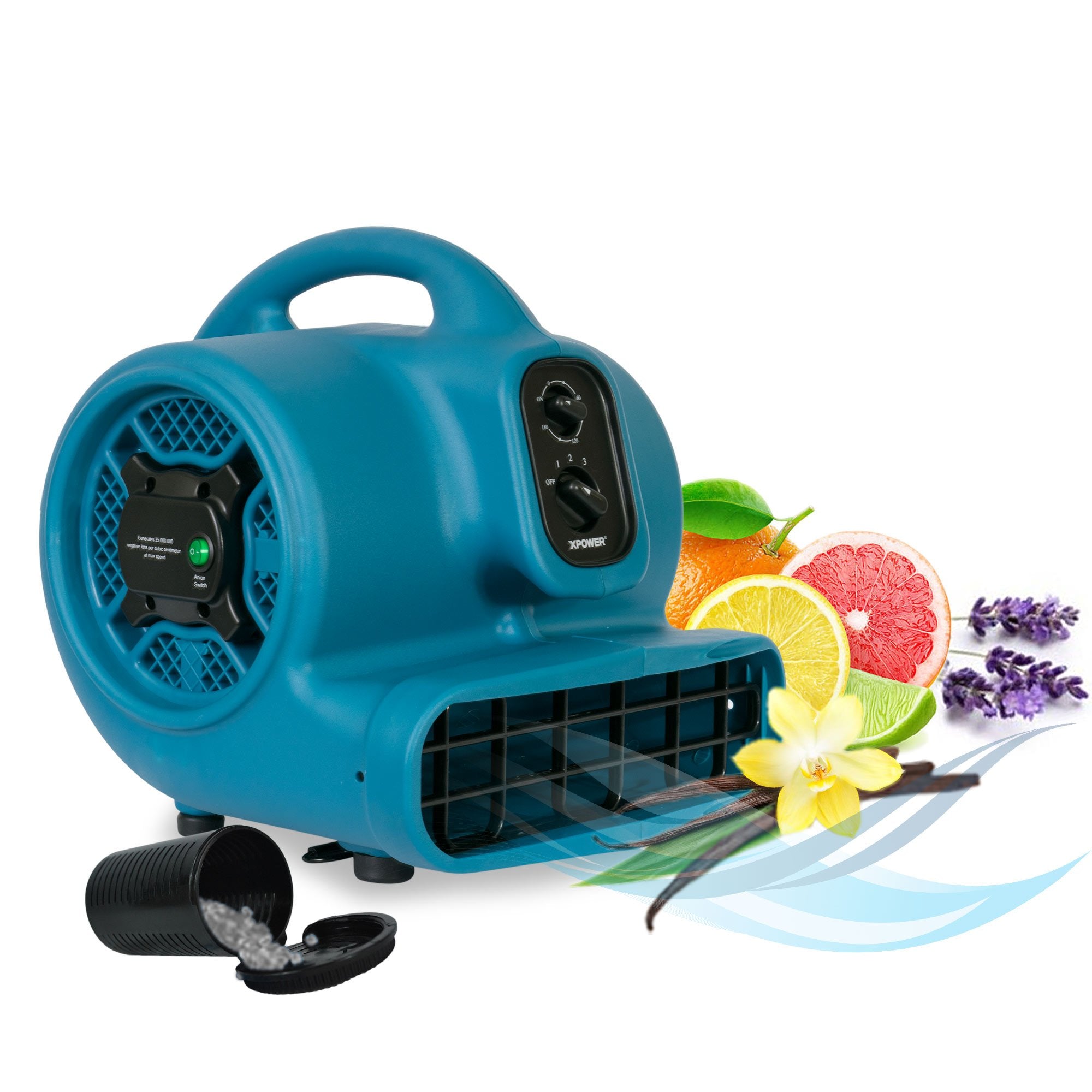 Freshen Aire XPOWER P-450NT Scented Air Mover Ionizer for Immediate Scenting, Cooling, Ventilating, & Drying of Large Areas