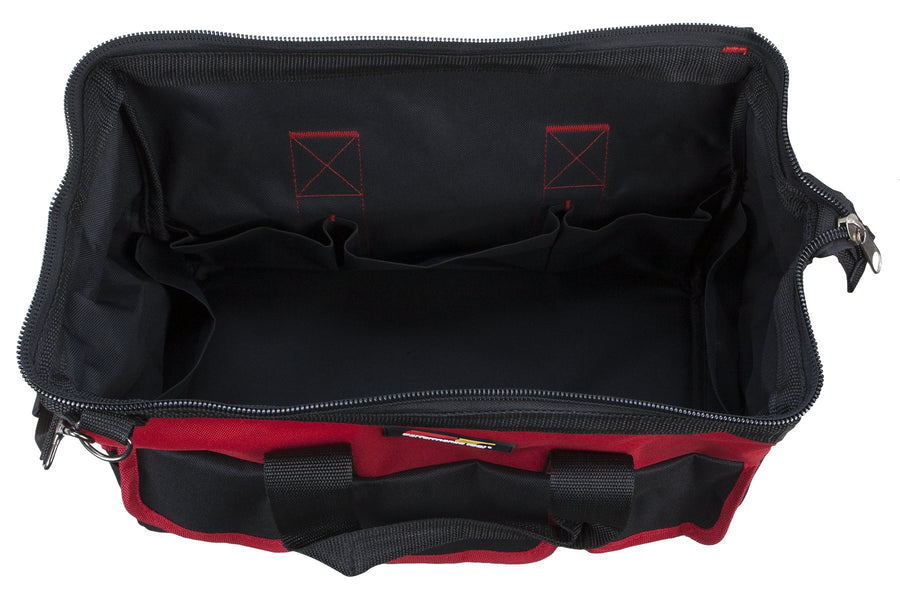 16-inch Performance Tool W88993 Heavy Duty Wide Mouth Easy Access Zip Close Top Tool Bag with Reinforced Base & 16 Pockets
