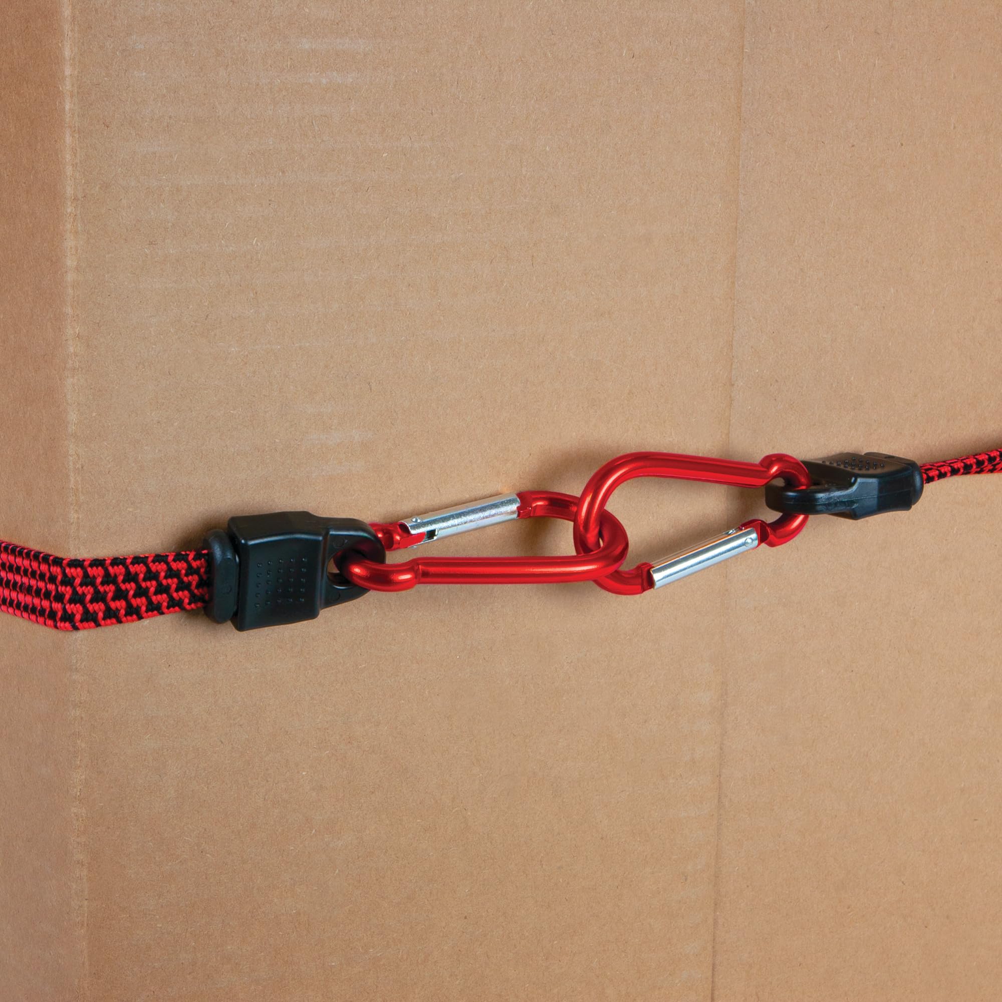 W1455 Performance Tool 36-Inch Flat Bungee with Carabiner - Heavy Duty, Durable, and Versatile Bungee Cord for Secure Tie-Downs and Cargo Transport