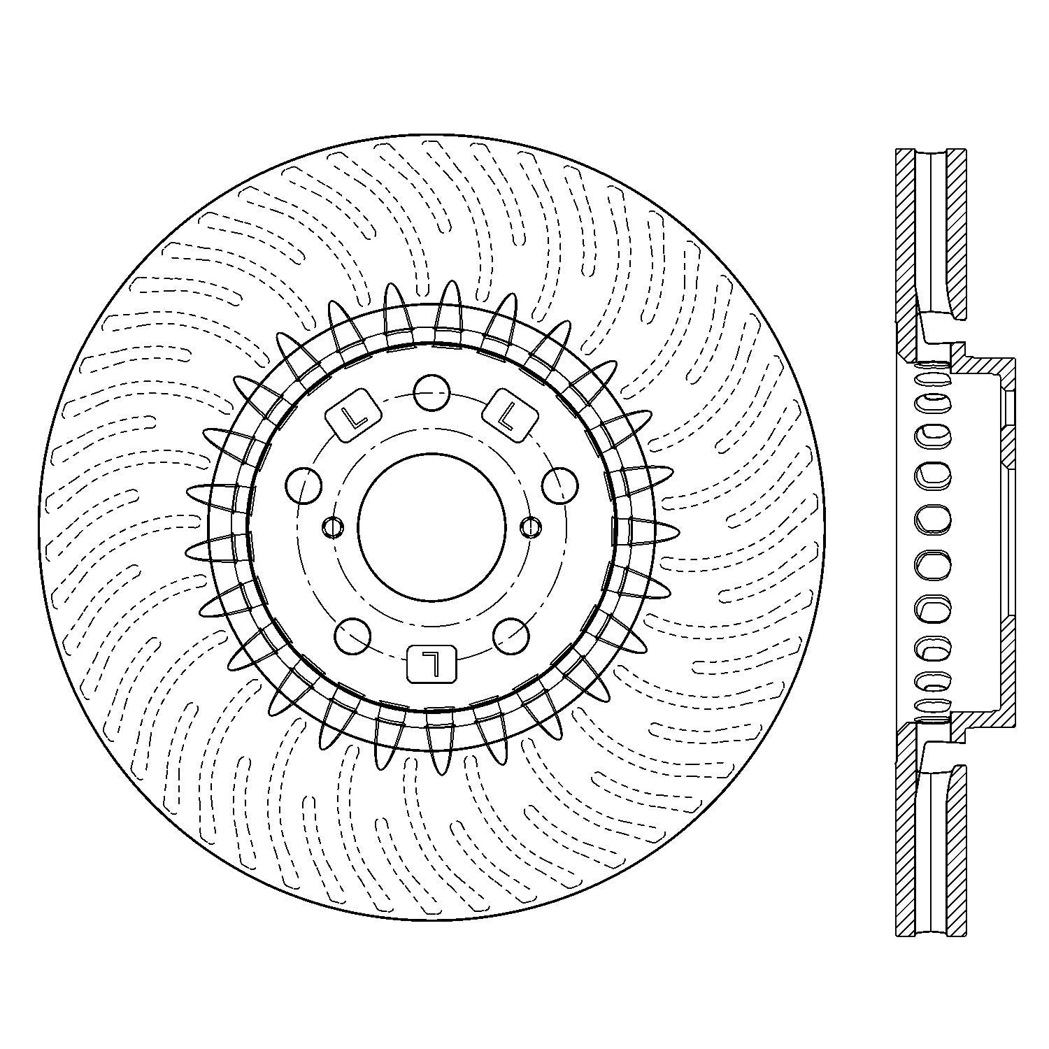 Centric Premium Brake Rotor 120.44154 - TOY 0LTK2