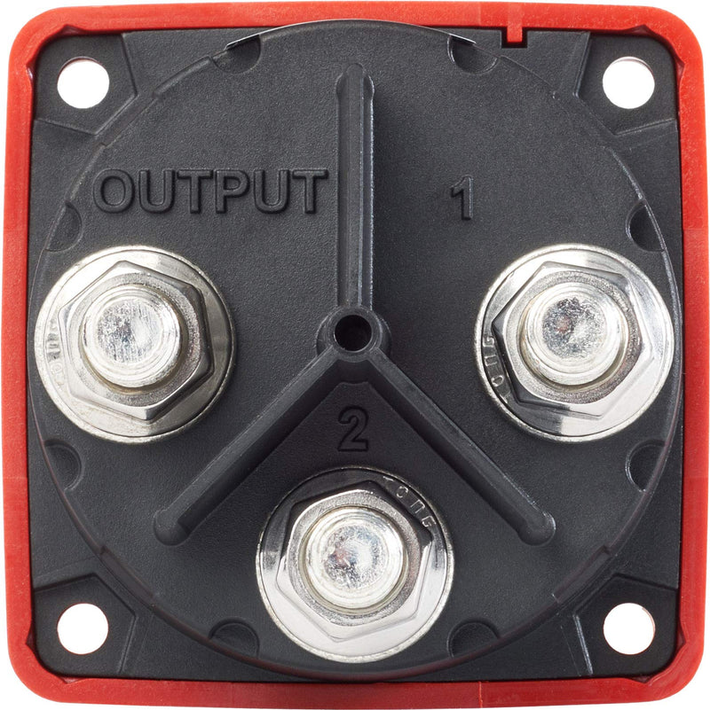 6007 Blue Sea Systems m-Series Battery Switch 4 Position Mini Selector Switch, Red