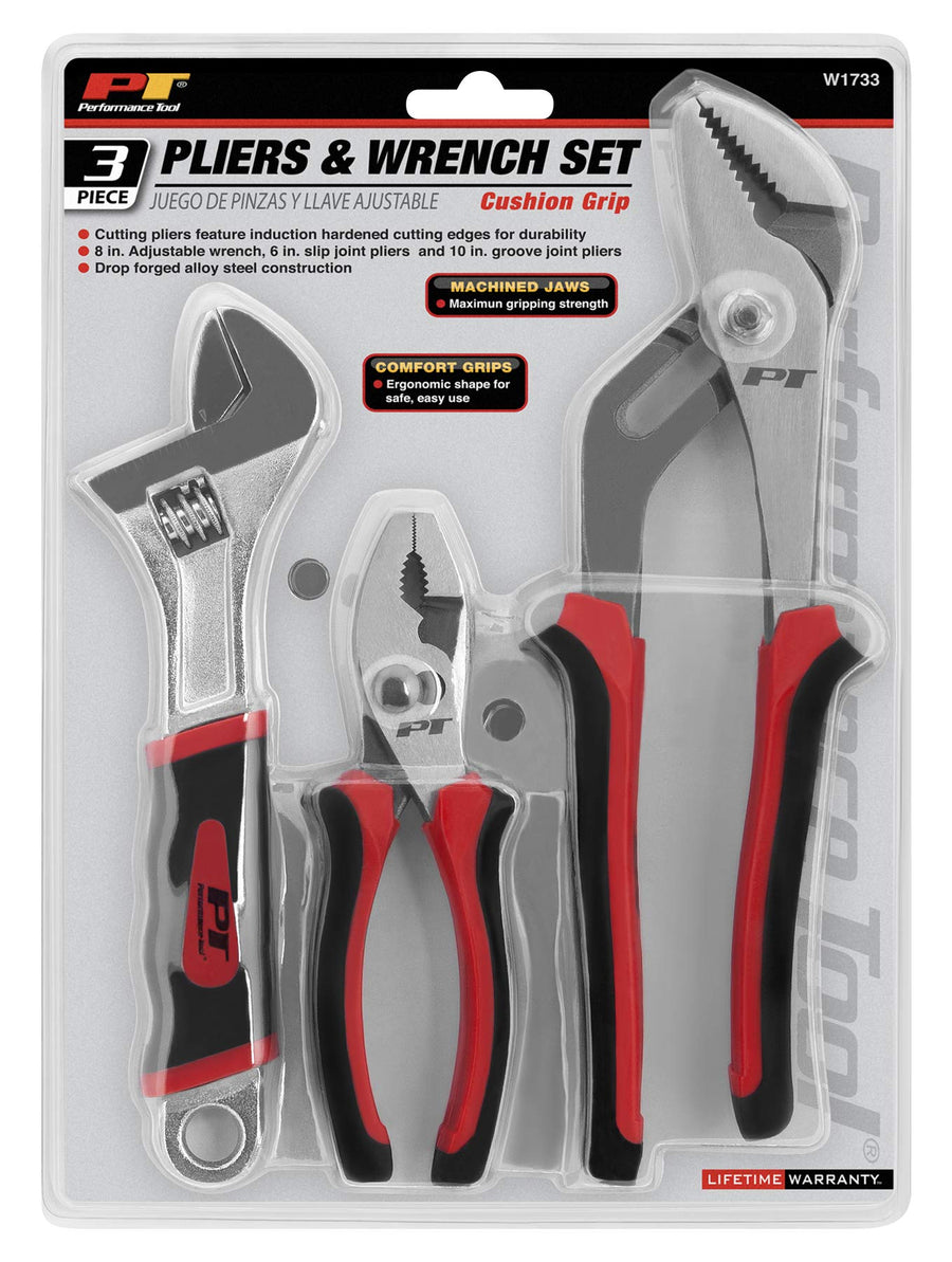 W1733 Performance Tool 3pc Plier and Wrench Set