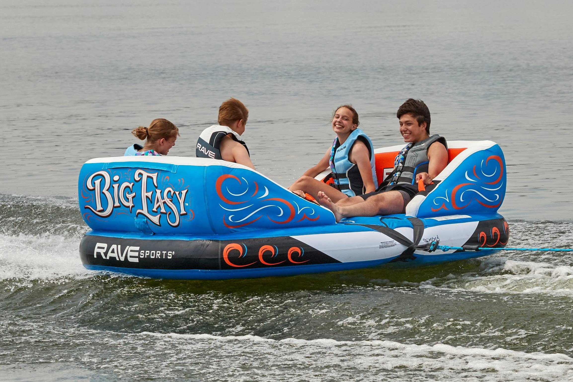 Big Easy RAVE Sports Boat Towable Water Tube for 2-4 Riders