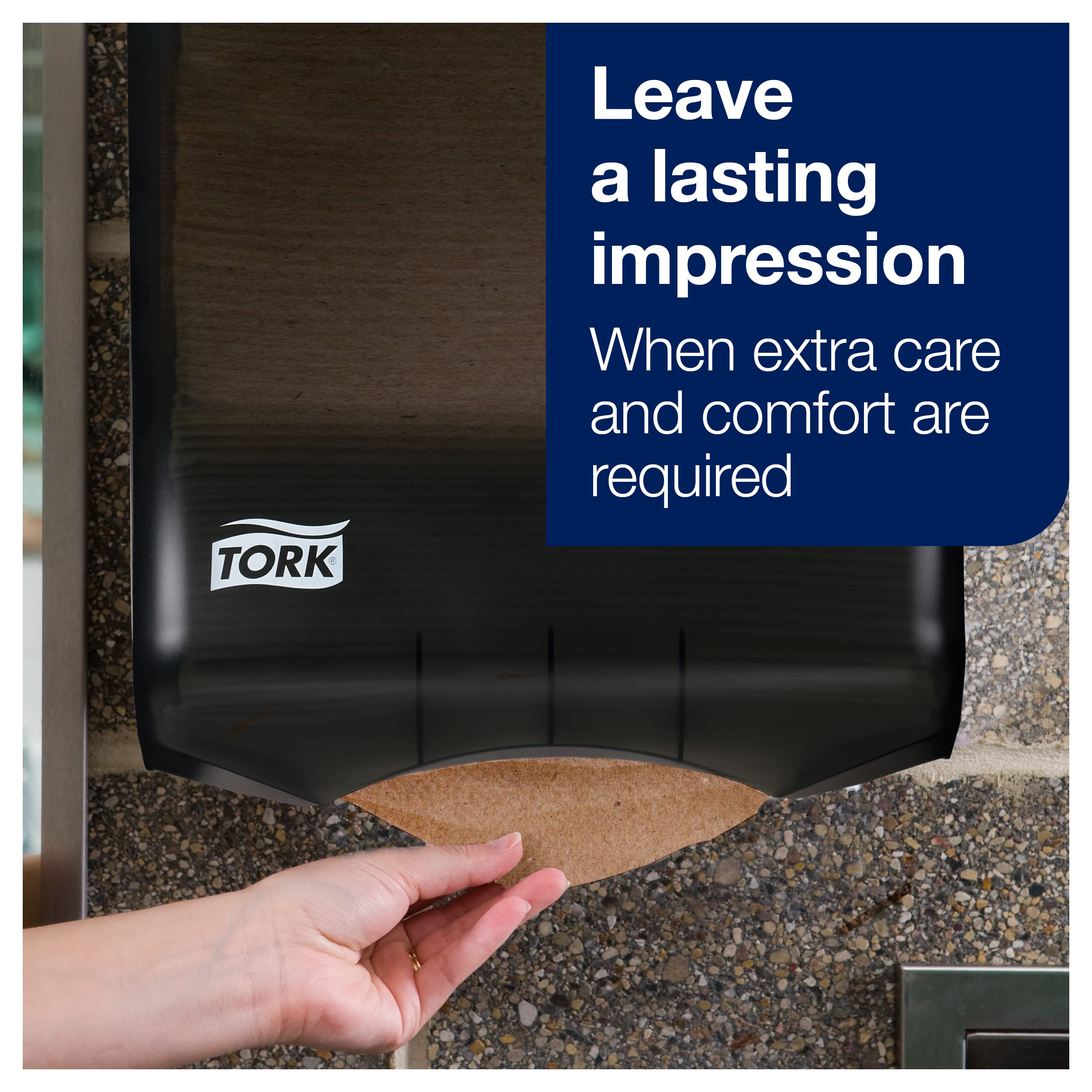 Tork Hand Towel Multifold, Natural, 100% recycled, FSC certified, Compatible with H2 Dispensers, 16 packs x 250 sheets (MK520A)