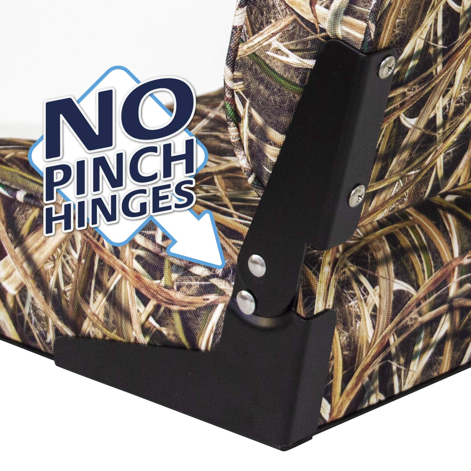 Camo Low Back Wise 8WD618PLS-728 Boat Seat, Shadowgrass Blades