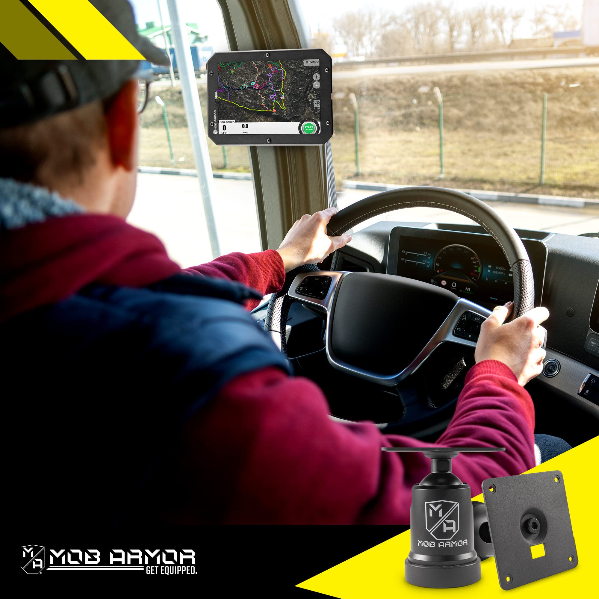 75mm VESA Maxx Magnetic Mount Mob Armor, Compatible with The Armor Series Line of Tablet Enclosures, VESA Metal Plate, Magnetic Mounting Plate, Tablet Mount Magnet Base