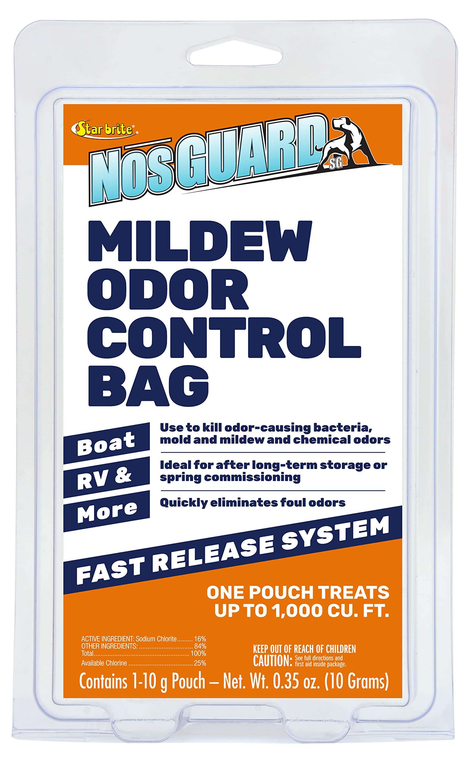 Mildew Odor Control STAR BRITE - Fast Release System - Ideal for Boat, RV, Auto & Cabins Coming Out of Storage - Permanently Remove Odor in 4-6 Hours (89970)