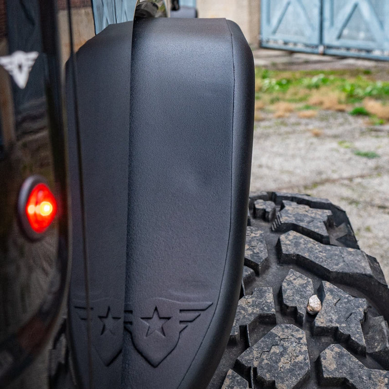 Combat Off Road Black Aluminum Full Assault Fender Kit - Rear Compatible with Jeep JL/JLU
