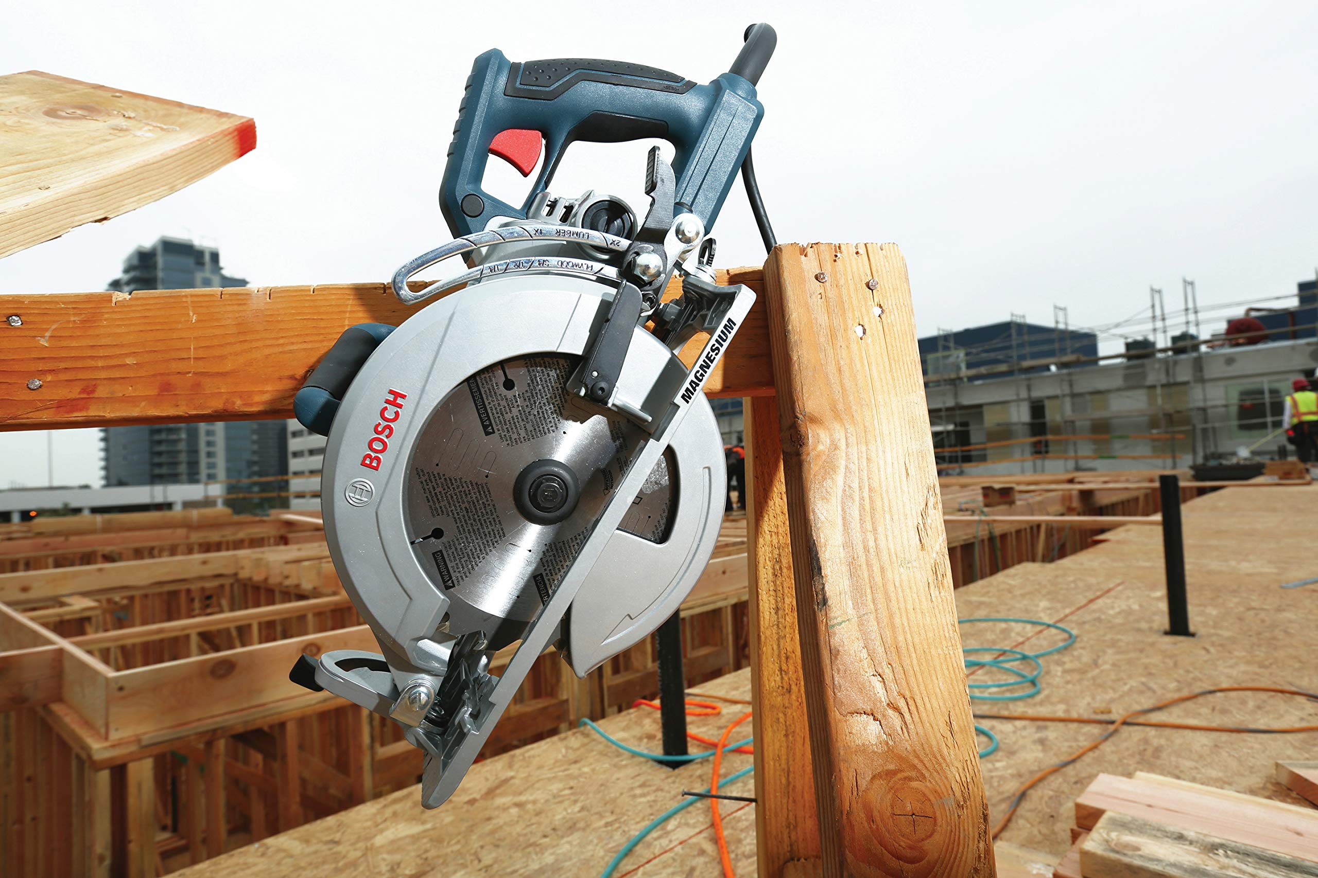 7-1/4-Inch Bosch Worm Drive Circular Saw CSW41, Blue