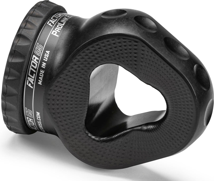 Factor 55 E Prolink Titanium Double Shear Pin, Designed for Steel Cables and Synthetic Winch Ropes up to 3/8" Diameter - Black
