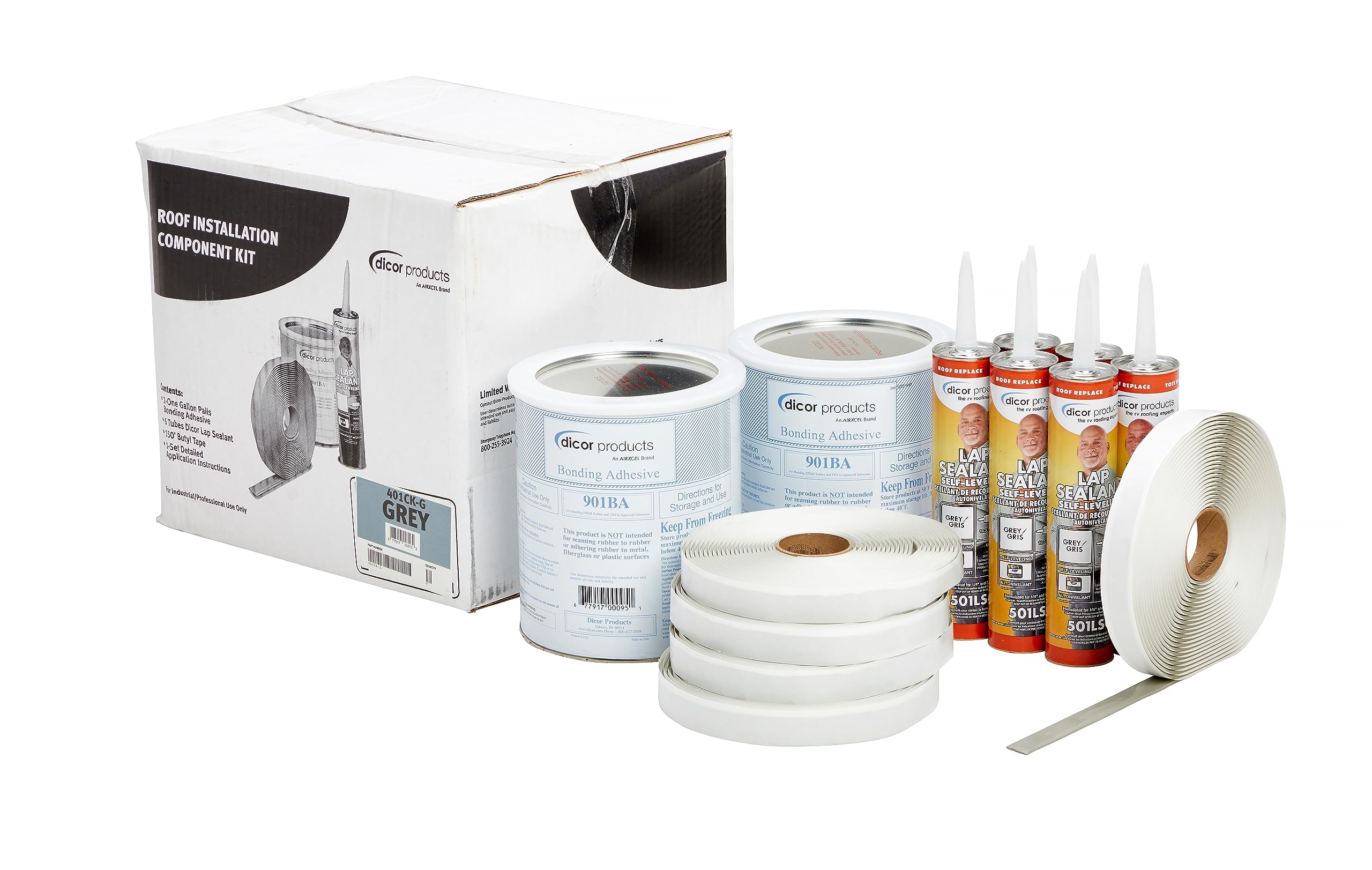 Rubber Roof Kit Dicor 401CK-G
