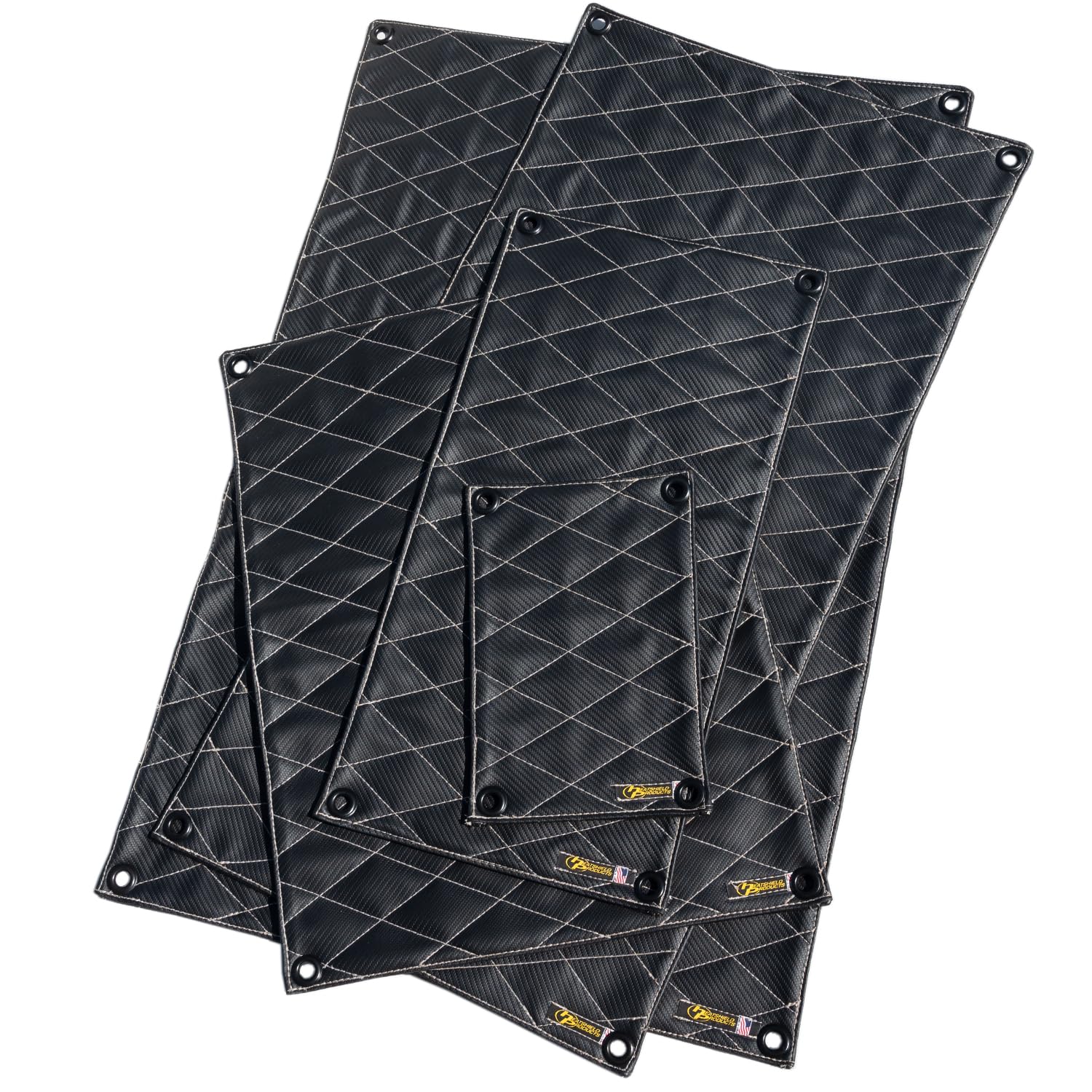 Heatshield Products 914014 Stealth Floor Shield 24in X 36in .25in Thick with Grommets Floor Mat Stealth Floor Shield 1/4in X 24in X 36in Grommets