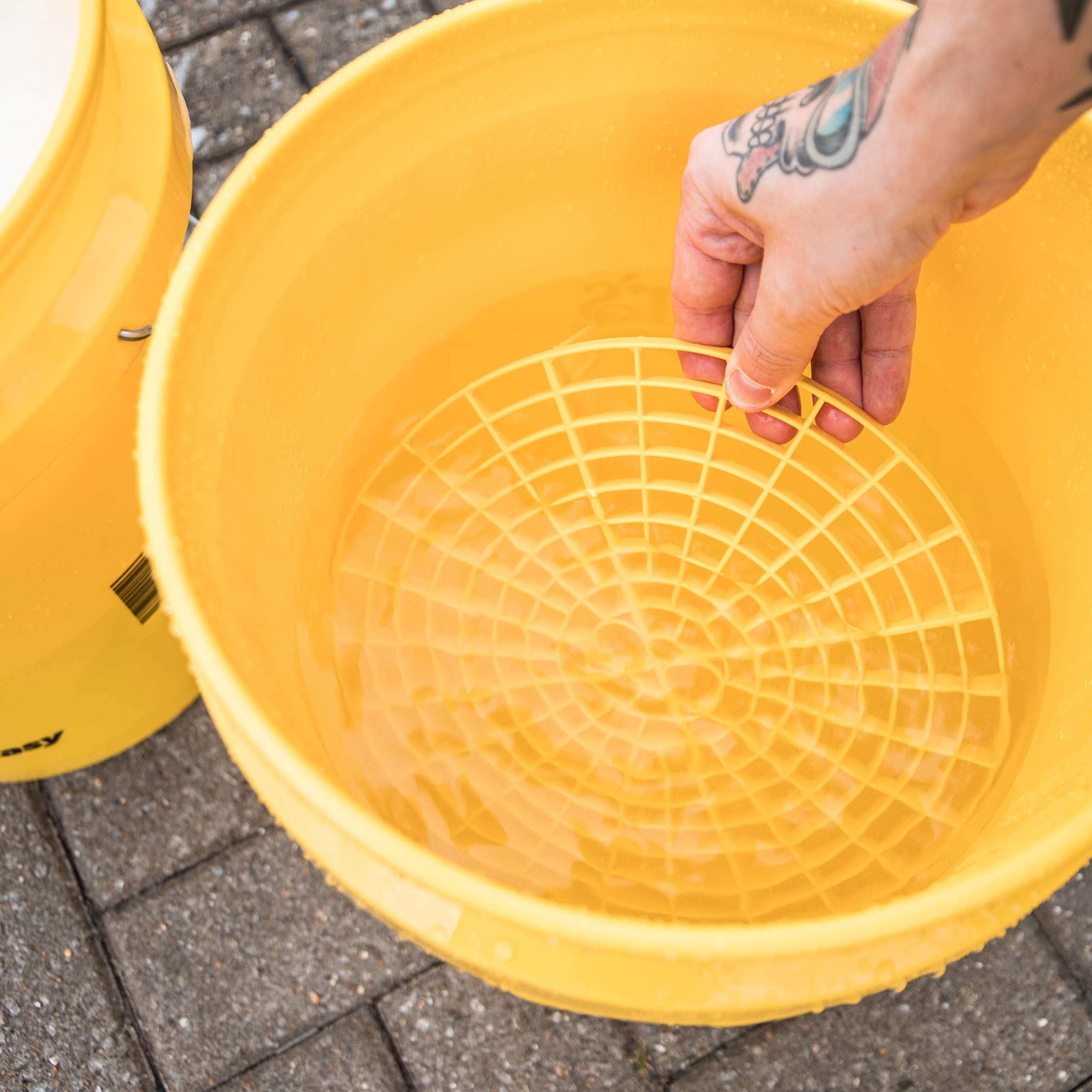 Car Wash Bucket Meguiar's Yellow for Water and Suds - 3.5 Gallon