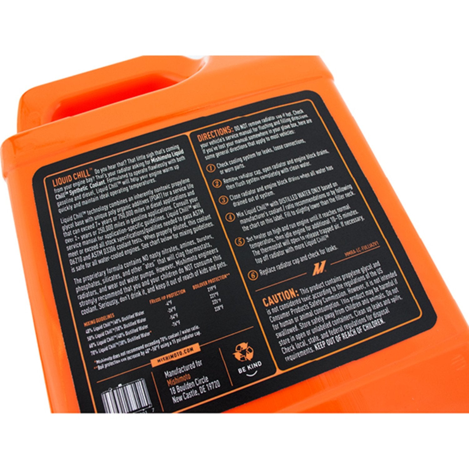 Liquid Chill Mishimoto Synthetic Engine Coolant, Full Strength