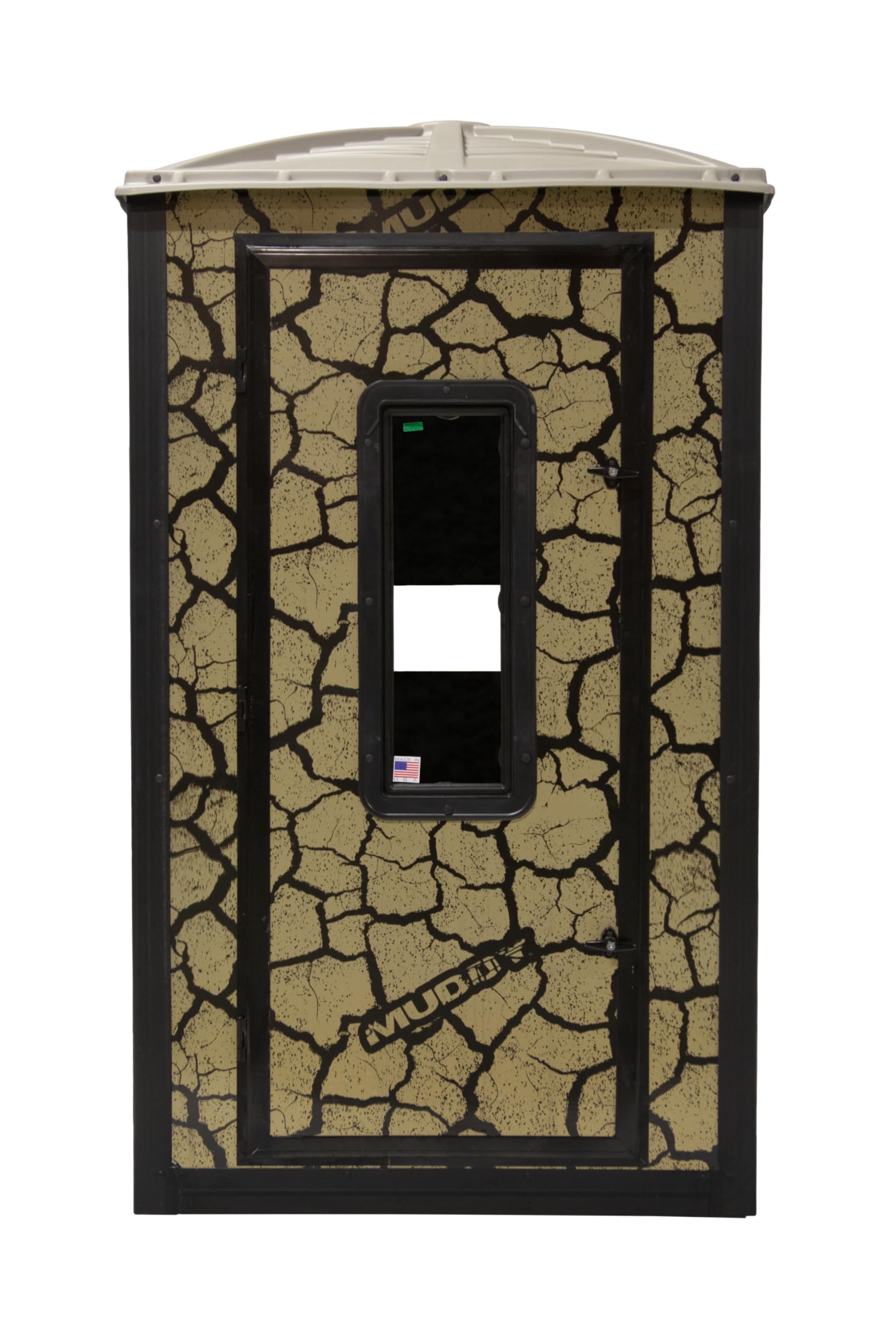 Muddy Box Blind/Gunner Steel Wall Construction/Cracked Mud Camo