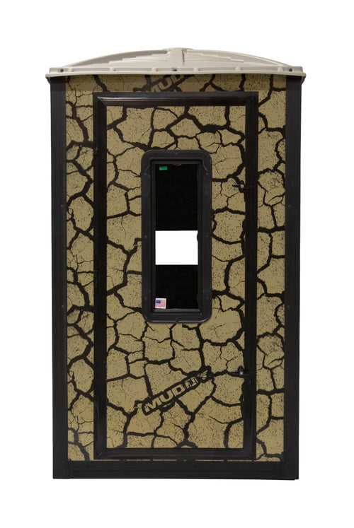 Muddy Box Blind/Gunner Steel Wall Construction/Cracked Mud Camo