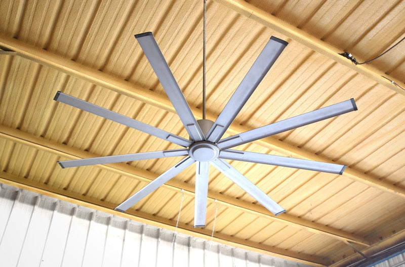 MAXX AIR Large Ceiling Fan 72" | Big Air Industrial Ceiling Fan Ideal for Large Spaces, Outdoor Patios, Barns| Includes DC Motor With 6 Speed with Remote | Energy Efficient 35 Watts (Brushed Nickel)