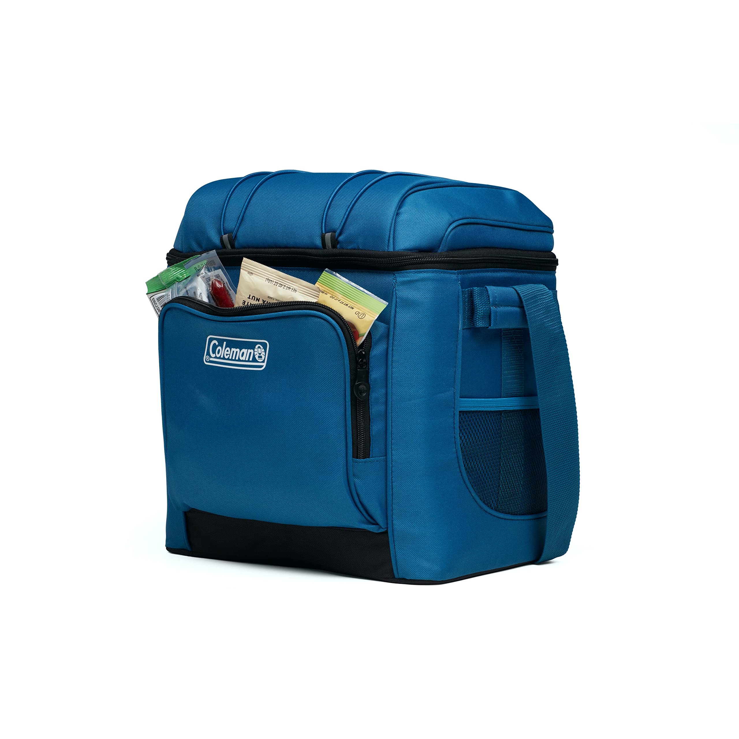 Coleman Insulated Chiller Soft Cooler, Leakproof 9/16/30 Can Cooler with 12+ Hour Ice Retention, Made with Recycled Materials, Great for Lunch, Camping, Beach, Pool, Sports, & More