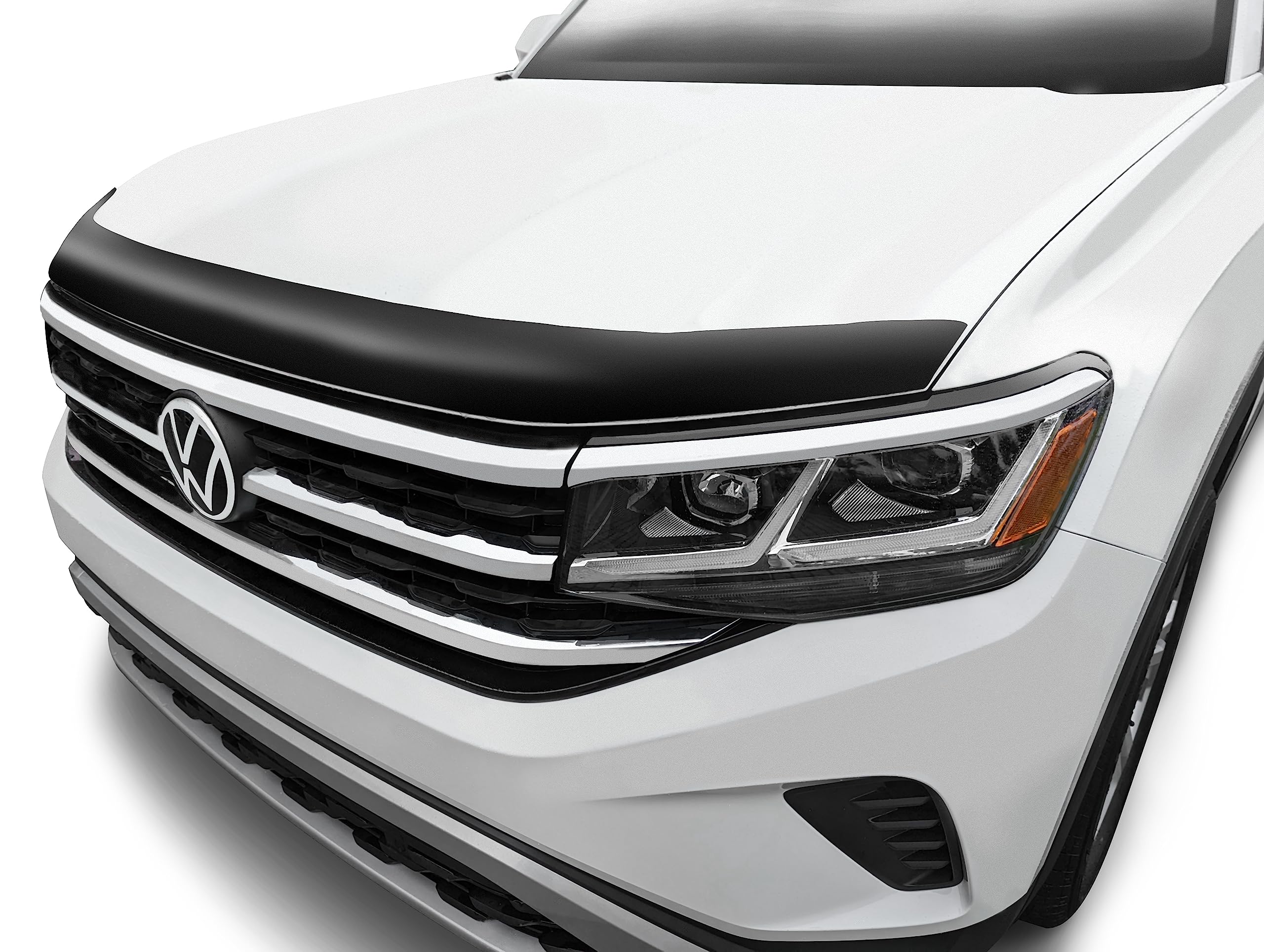 Aeroskin Auto Ventshade / Hood Protector | Fits 2021 - 2024 Volkswagen Atlas, 2020 - 2024 Volkswagen Atlas Cross Sport, 1 pc. | Smoke - 322253