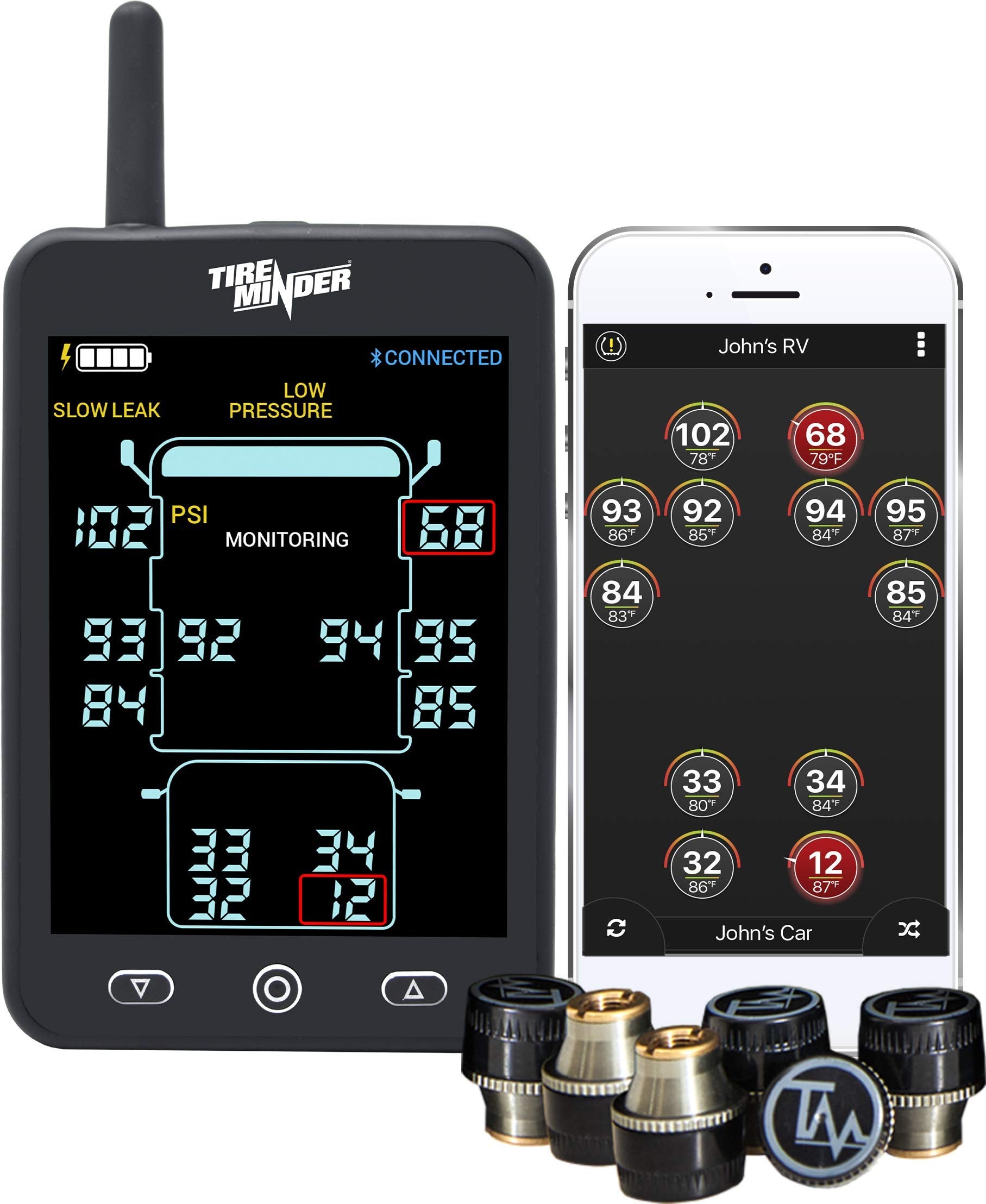 A1AS TireMinder RV TPMS with 6 Transmitters