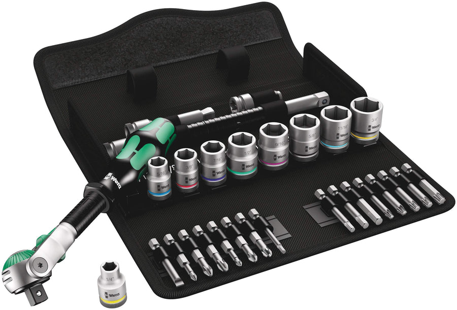 9 Speed 8100 SB Ratchet Set Imperial 3/8 29PCS 3/8 Drive