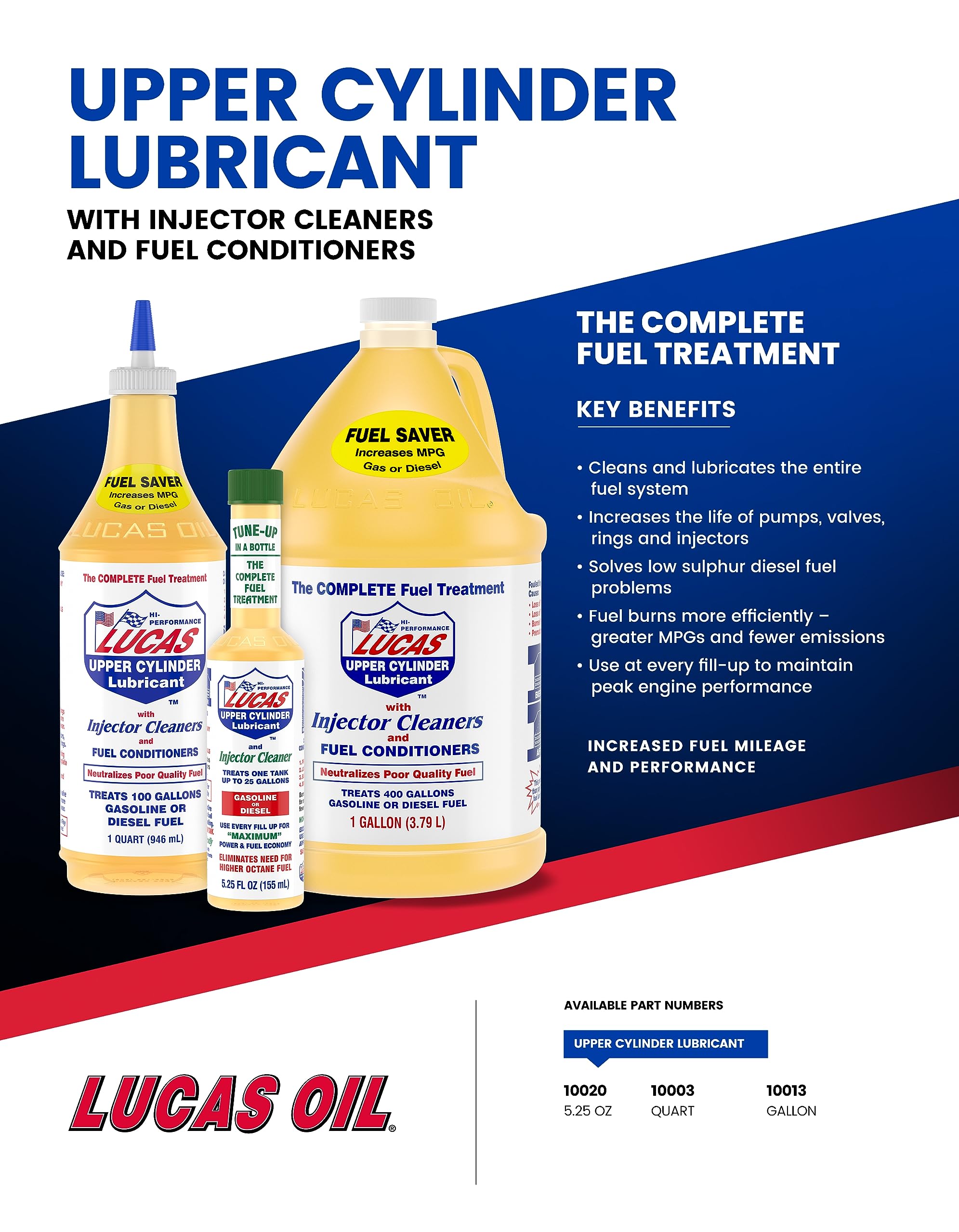 Fuel Treatment Lucas Oil 10013 - 1 Gallon