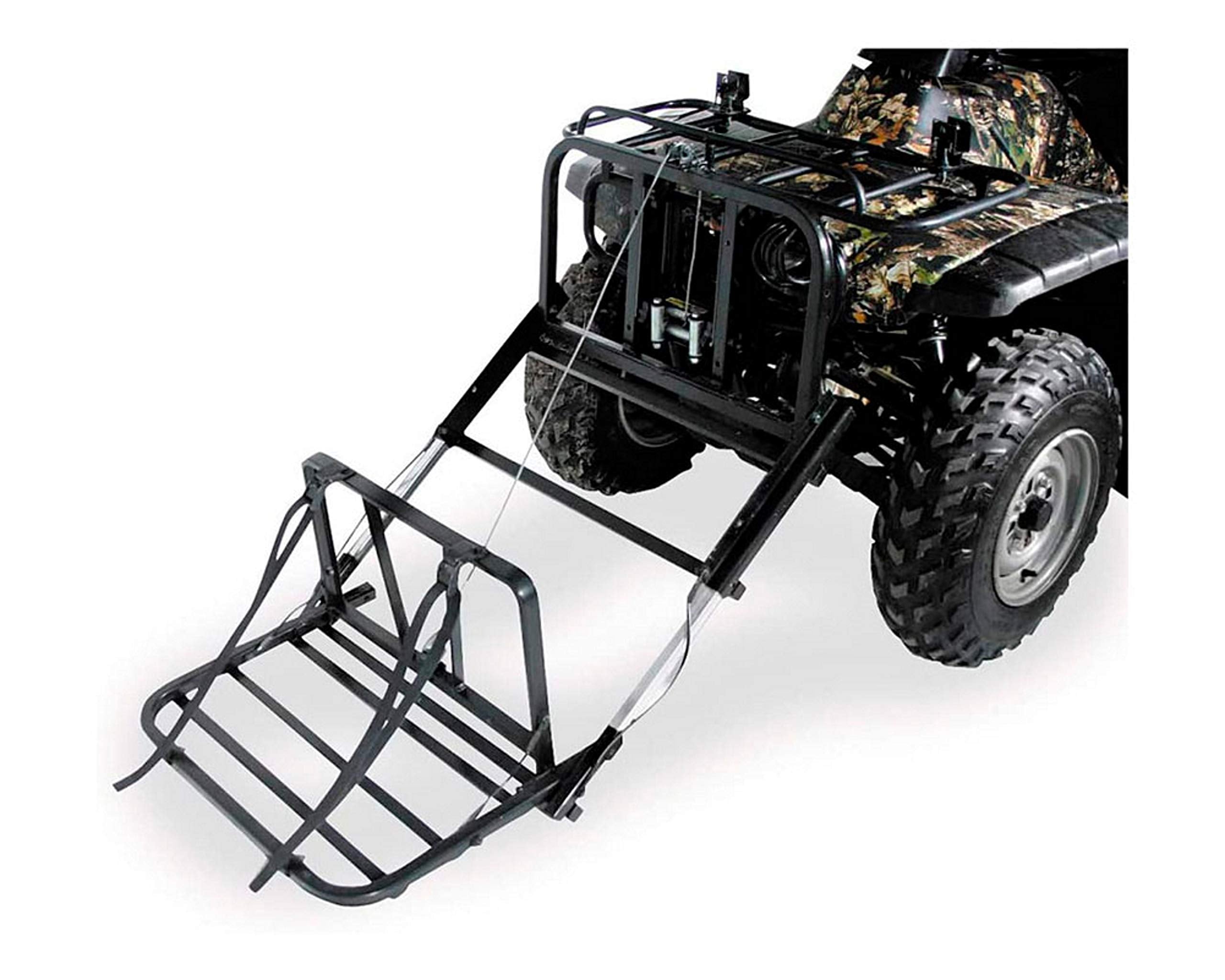 Great Day Custom Front Cart Power Loader 350 lbs Capacity - Aluminium Finish, PL250, Black