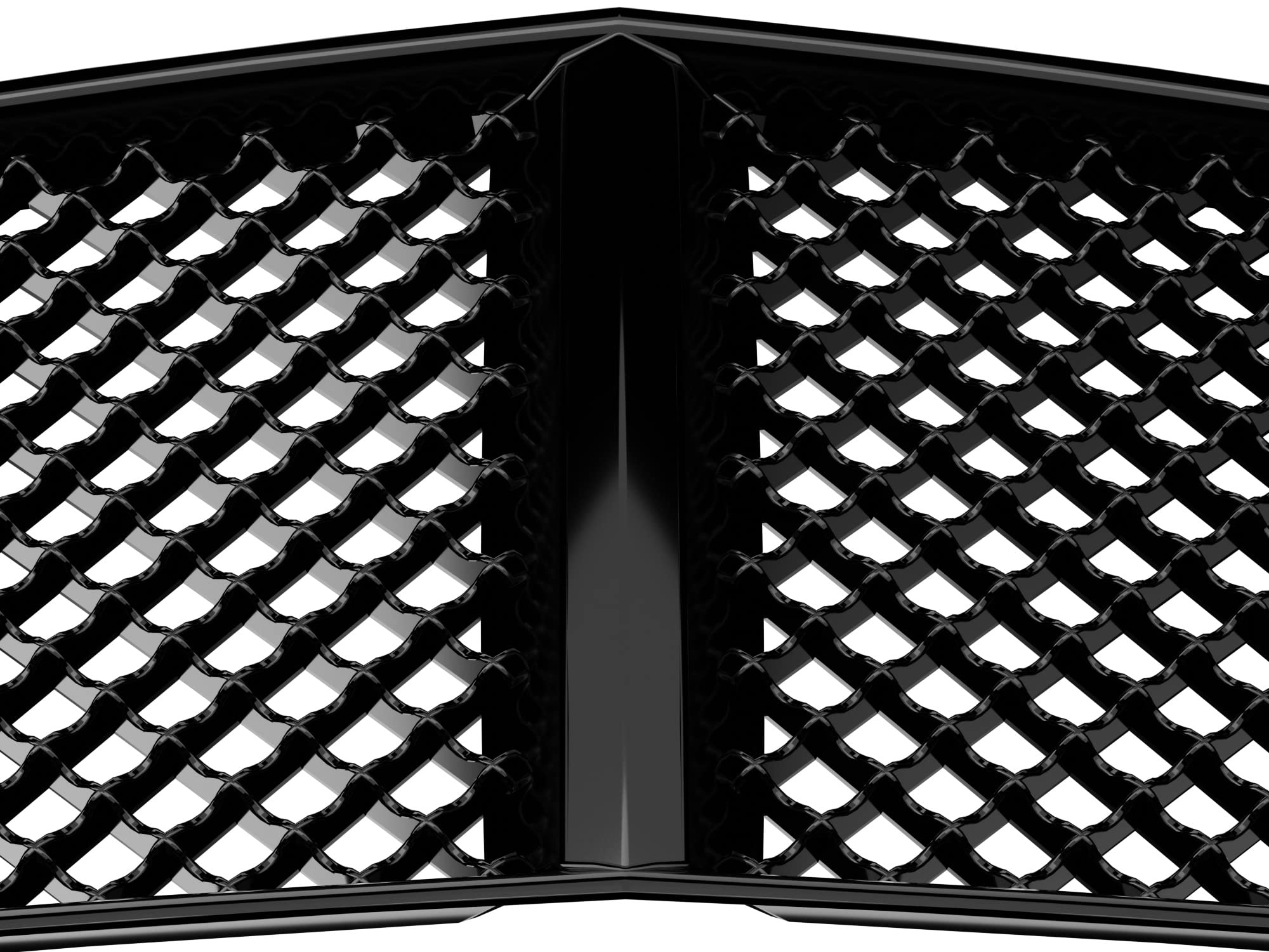 7147652 Armordillo USA Mesh Front Hood Grille - Gloss Black Fits 2005-2010 Dodge Charger