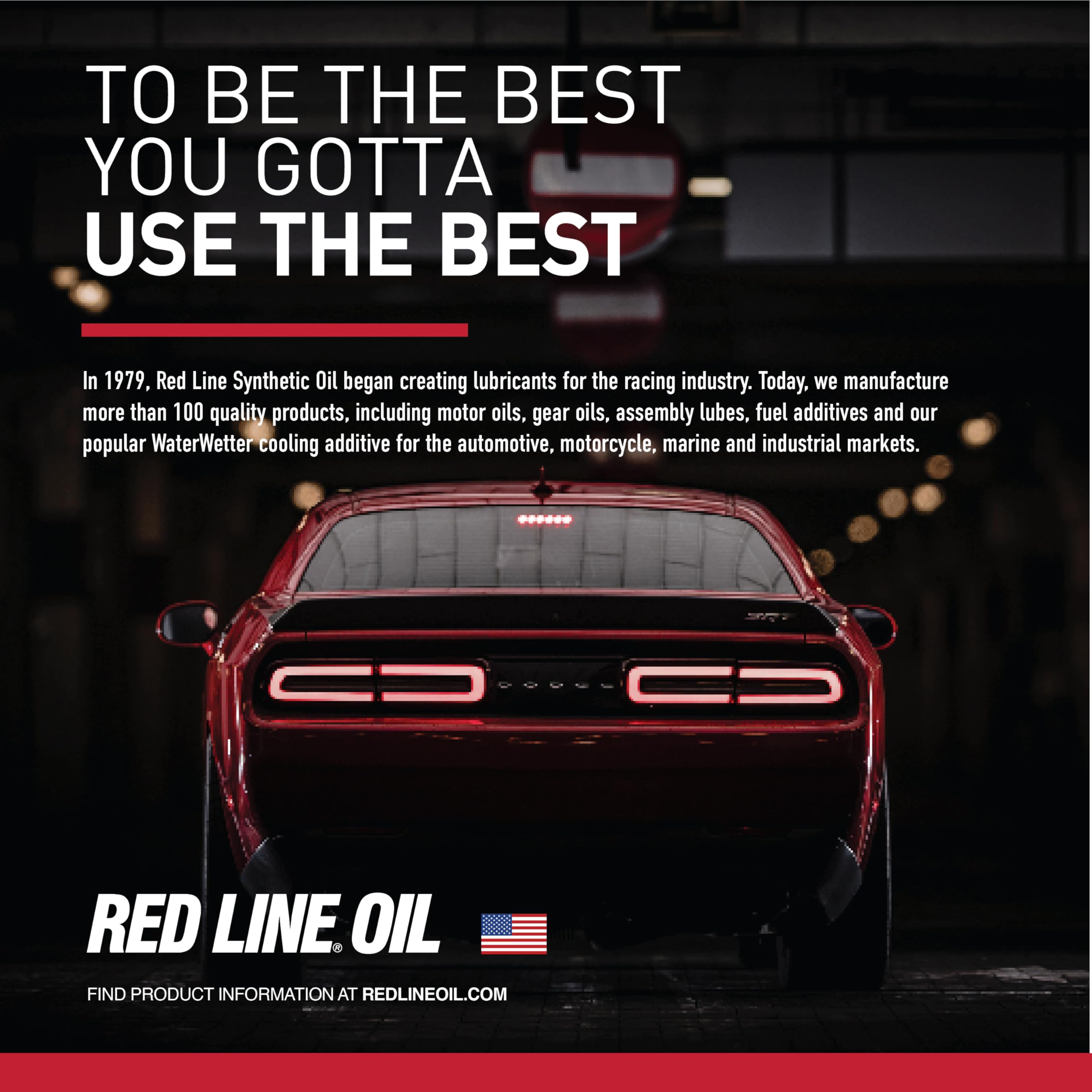 10406 Red Line 40WT Synthetic Race Motor Oil (15W40) - 5 Gallon Pail