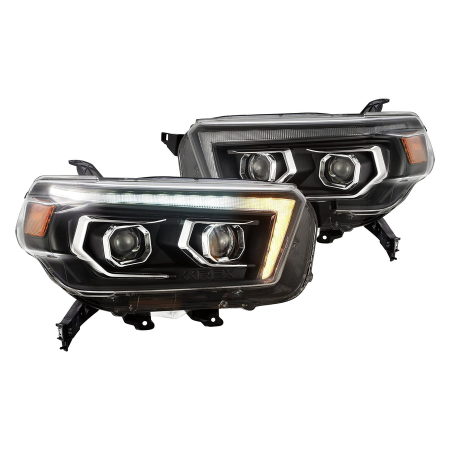 880757 AlphaRex USA LUXX Series LED Projector Headlights fits Toyota 4Runner