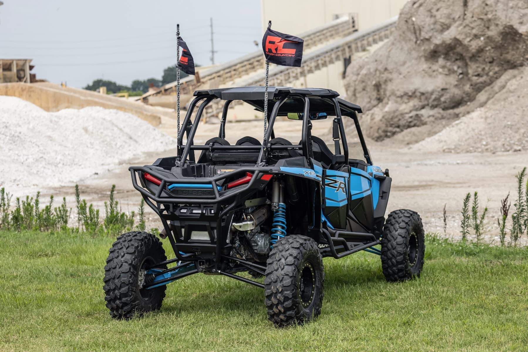 Rough Country Rear Tubular Bumper with Built-in Receiver Hitch for Polaris RZR XP 1000 (2014-2023)