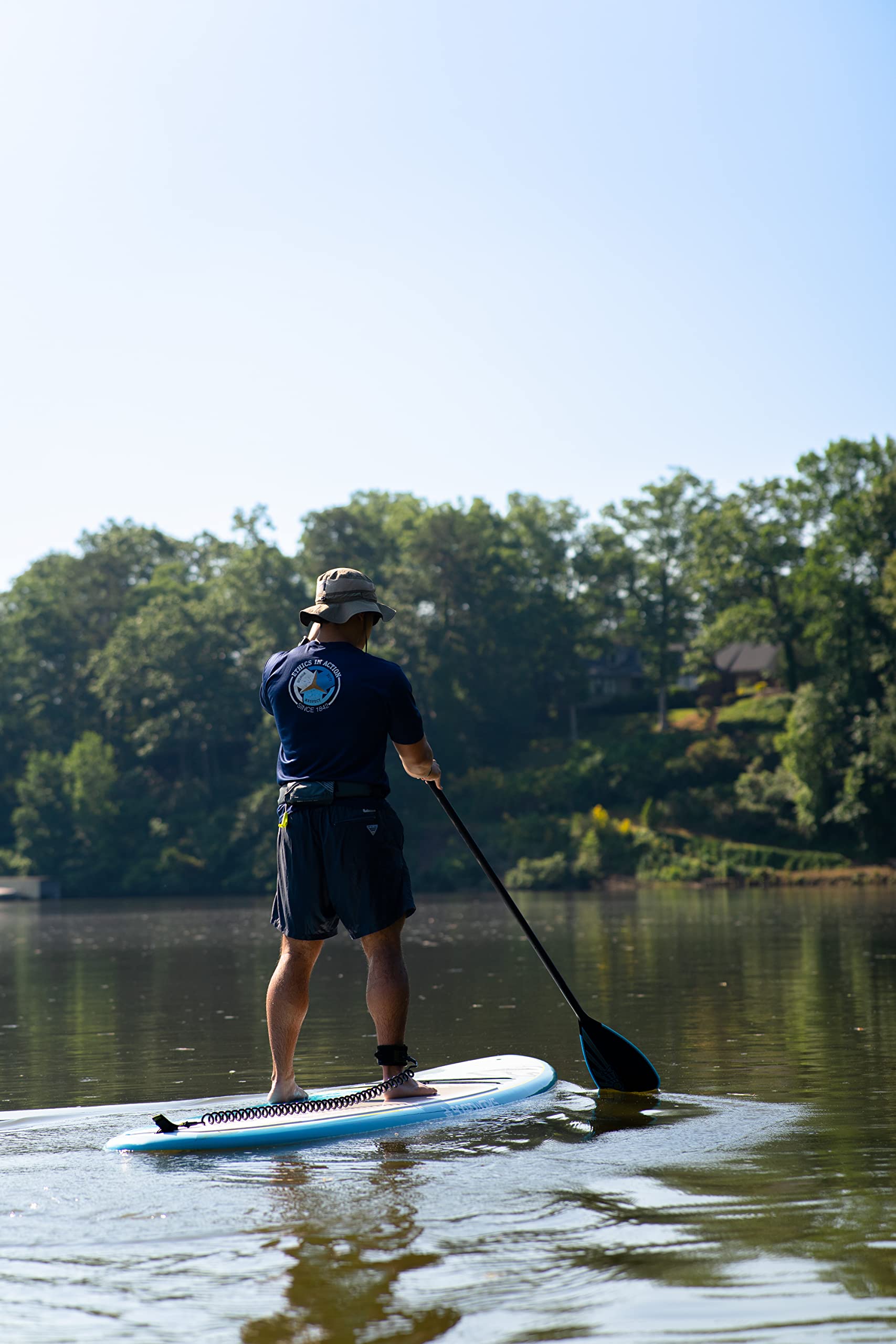 Sōlr Boardworks | Stand Up Recreational Paddleboard | X-Shot Epoxy Hardboard with Paddle | 10' 6" | Blue/Yellow/Grey, 4440720527