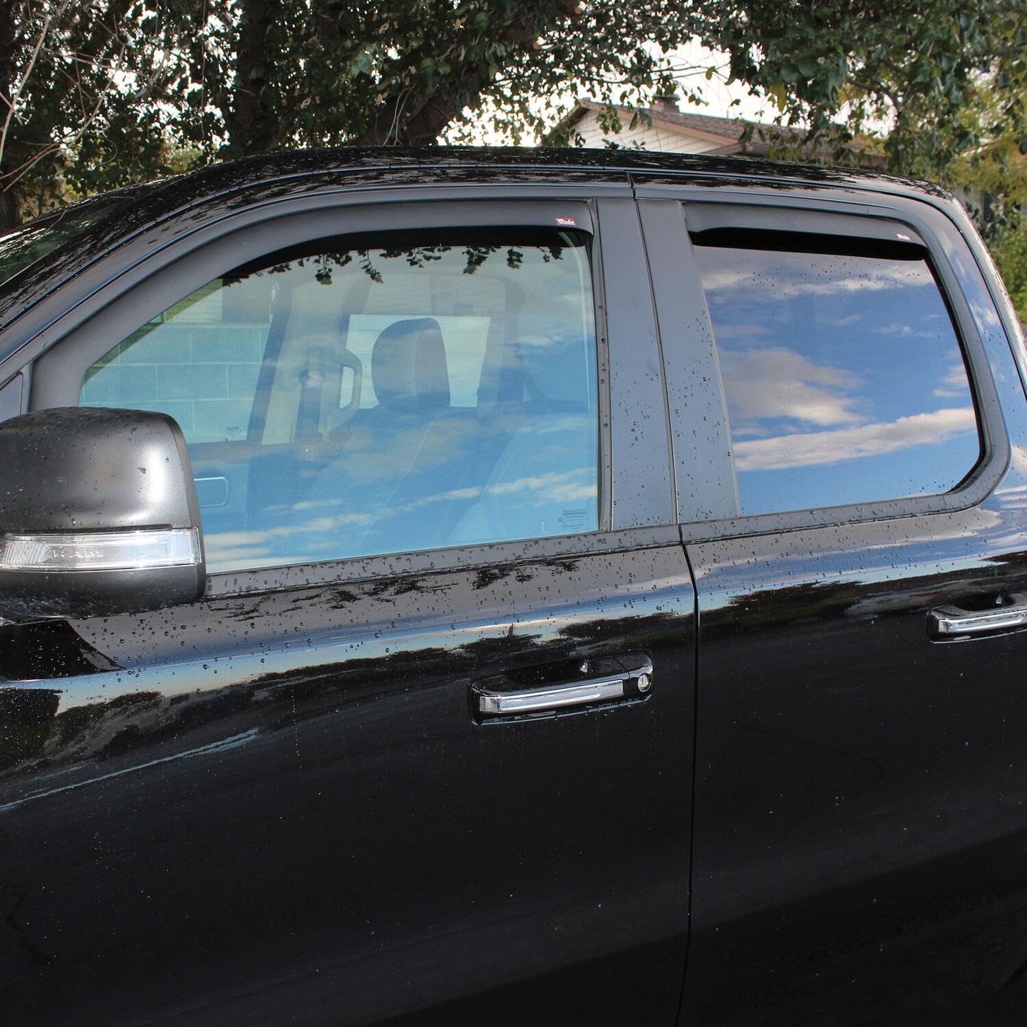 Westin 72-35909 Wind Deflector in-Channel 4pc Matte fits 2019-2025 Ram 1500 Quad Cab (Exc Classic)