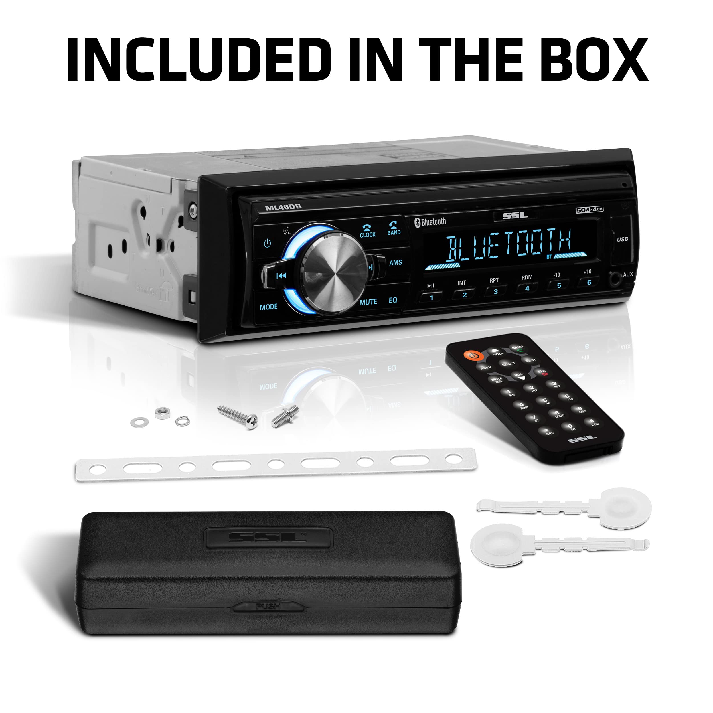 Bluetooth Sound Storm Laboratories ML46DB Car Receiver MP3 USB FM Radio ONLY No AM No CD DVD