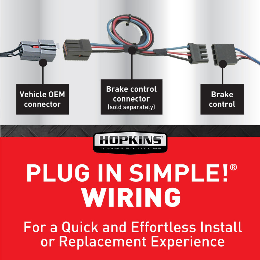 Hopkins 47284 Towing Solutions Reliance Plug-in Simple Brake Control, Controls up to 4 trailer brakes