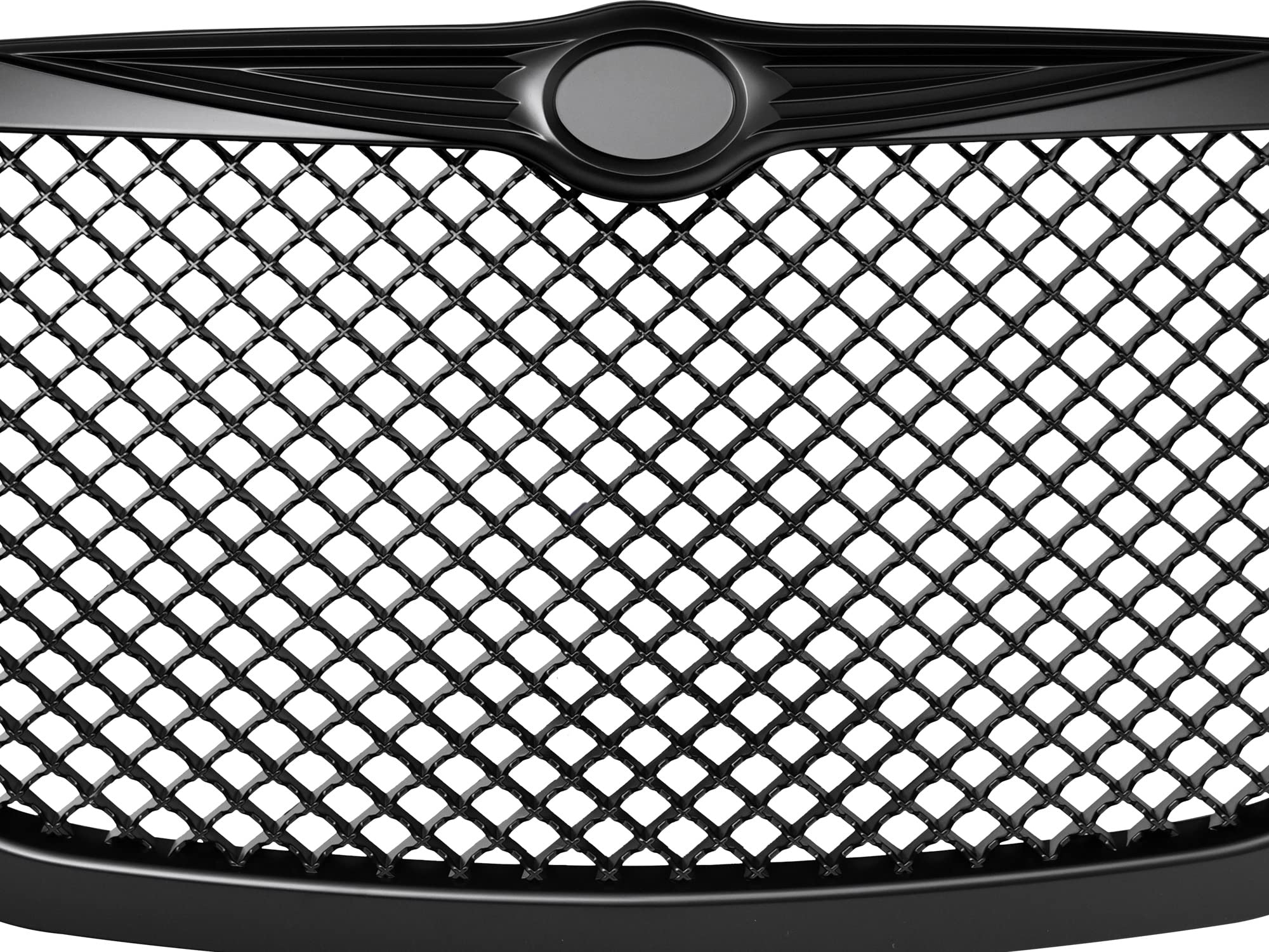 Mesh Front Hood Grille Armordillo USA - Matte Black Fits 2005-2010 Chrysler 300/300C
