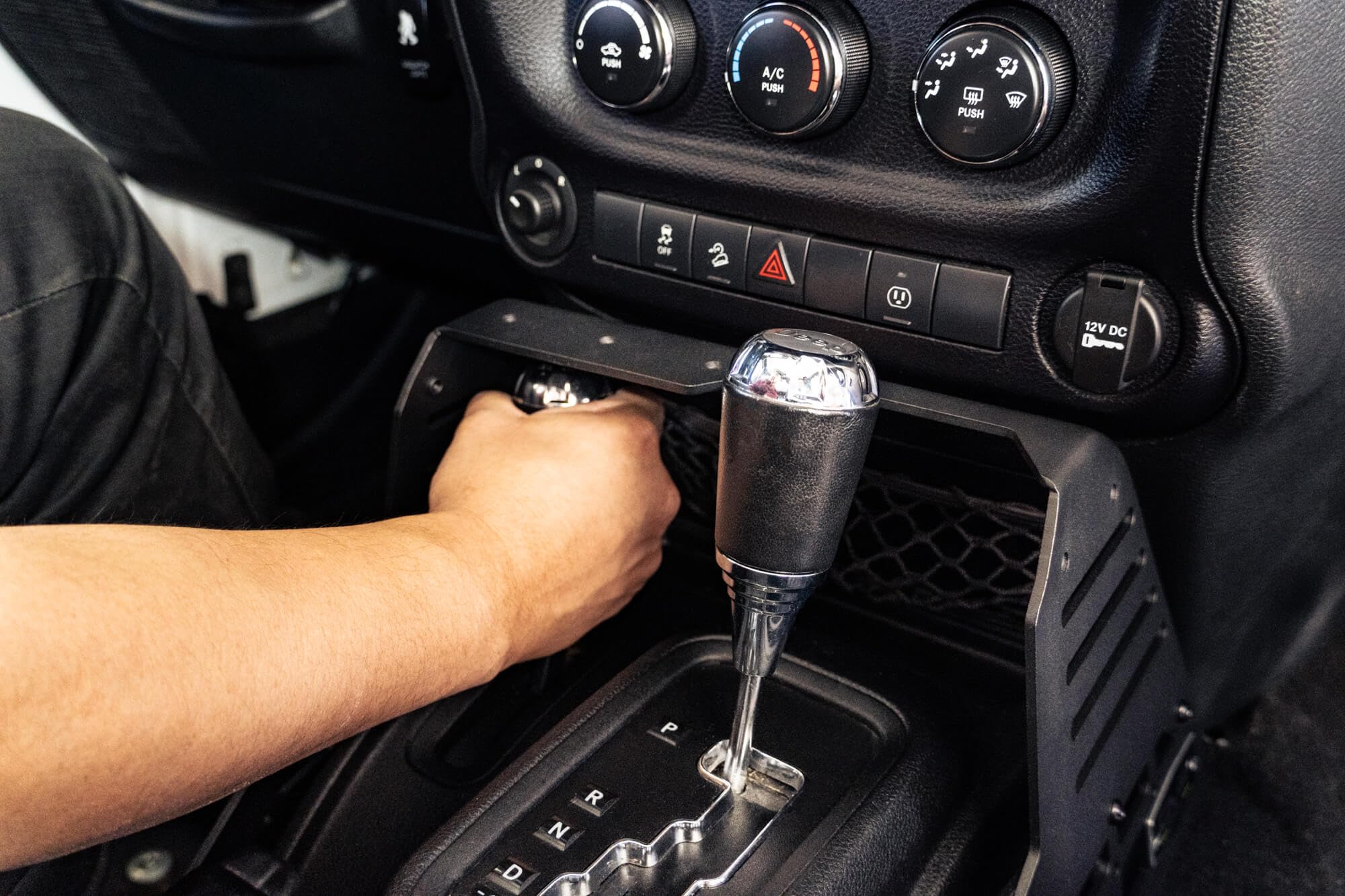 Center Console Molle Panels & Device Bridge DV8 Offroad for The 2007-2018 Jeep Wrangler JK | Manual & Automatic Transmissions | Mounts for Device Holders for Phones, GPS, CB/Ham Radio, Tablet, etc