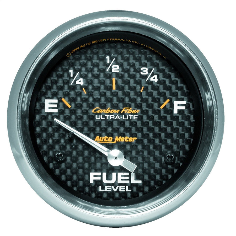Auto Meter Carbon Fiber 4816 Electric Fuel Level Gauge