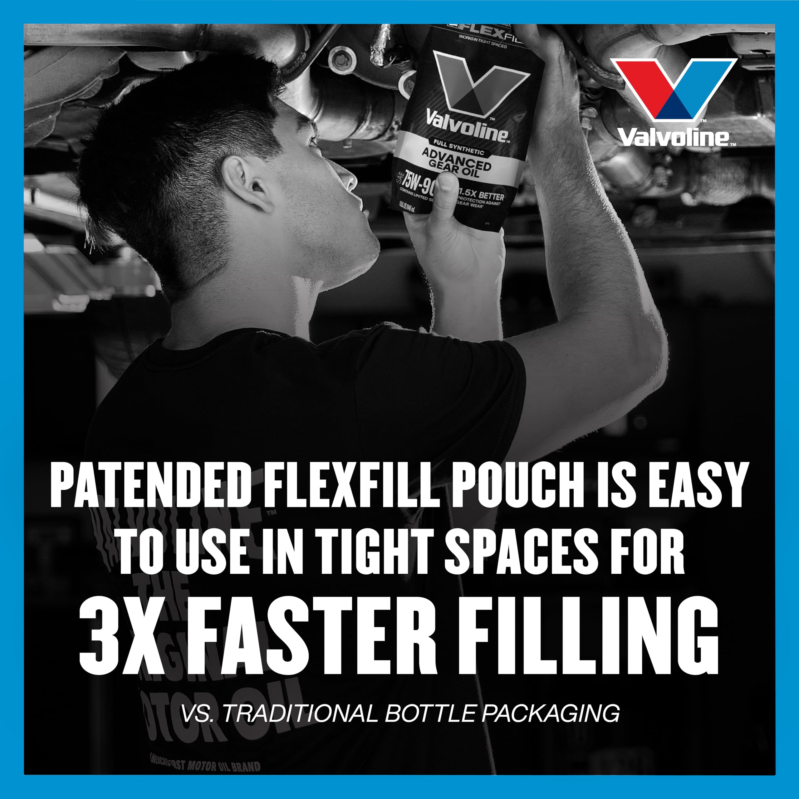 FlexFill Valvoline Advanced Full Synthetic 75W-90 Gear Oil 1 QT