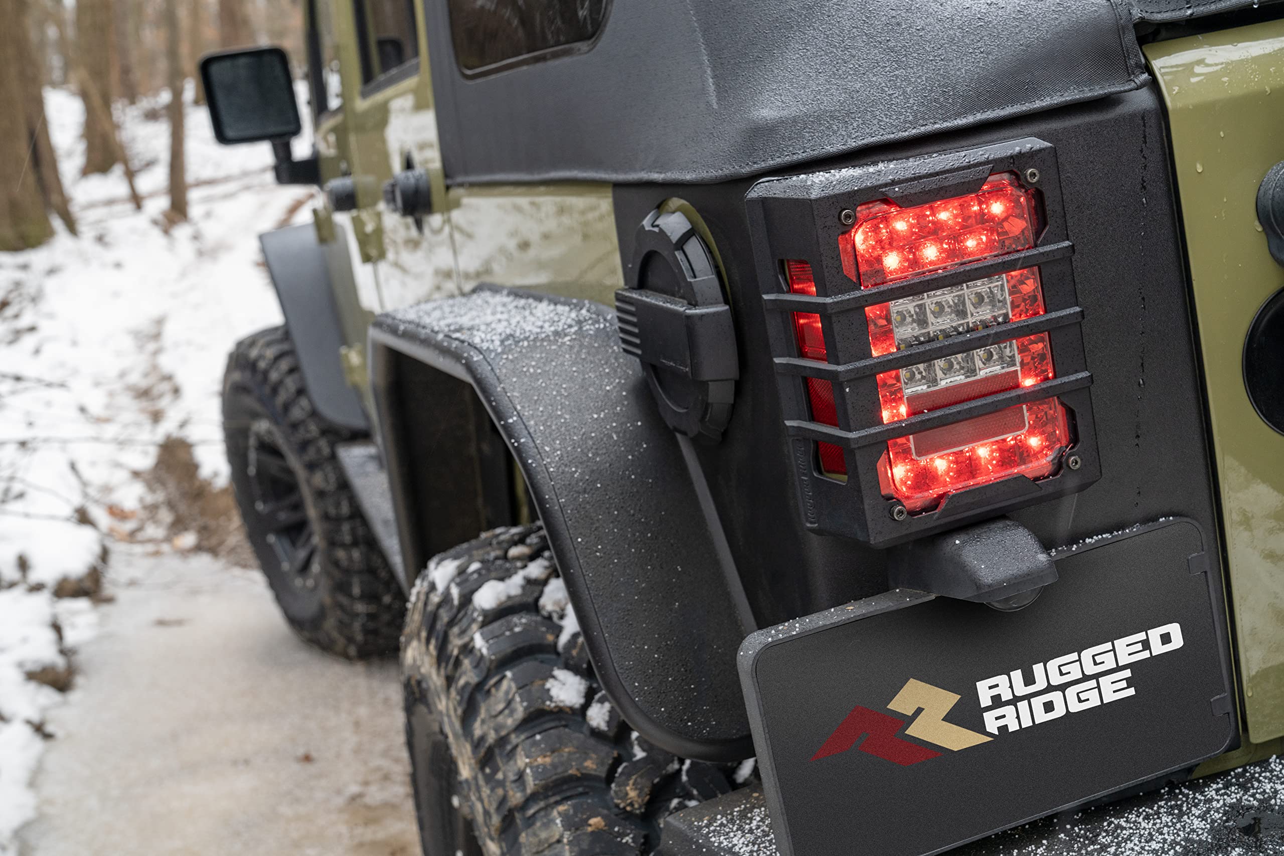 Rear Corner Body Armor Rugged Ridge for Jeep Wrangler JK | 2-Piece Set | 11651.76 | Fits 2007-2018 Jeep Wrangler JK 2-Door
