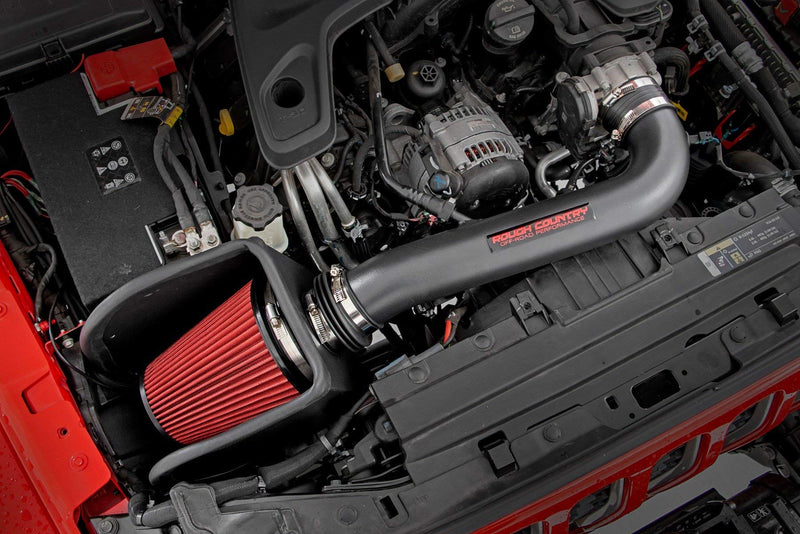 Cold Air Intake Rough Country w/Pre-Filter for 18-24 Jeep JL/JT | 3.6L - 10479PF