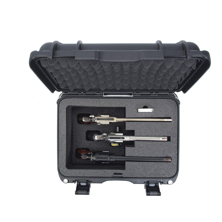 Nanuk Waterproof Hard Case 918 for Revolvers with Custom 3UP Foam Insert - Graphite