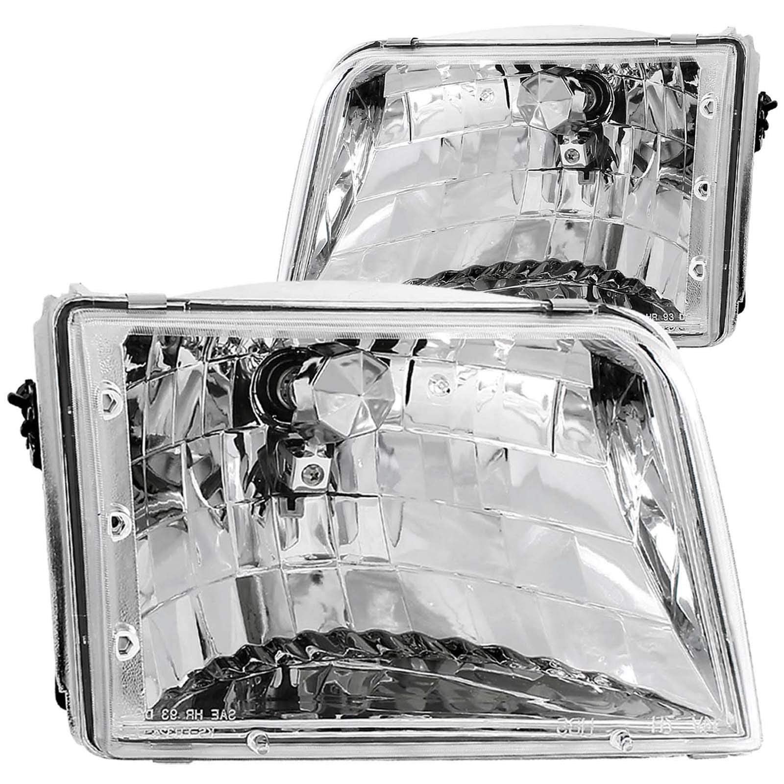 Ford Ranger Anzo USA 111036 Crystal Chrome Headlight Assembly - (Sold in Pairs)