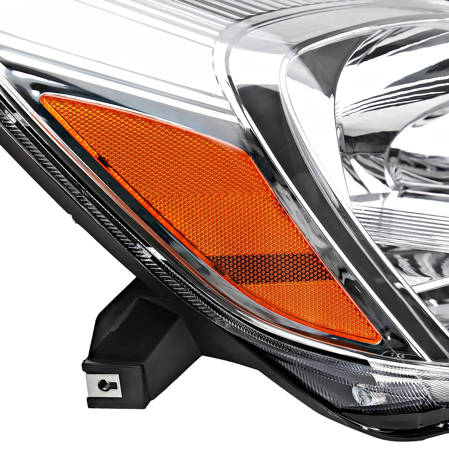 Passenger Side Right Spec-D Tuning Chrome Headlight Compatible with 2004-2005 Toyota Sienna
