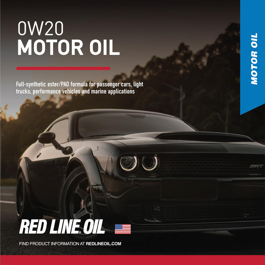 SAE 0W20 Fully Synthetic Motor Oil Red Line - 1 Gallon