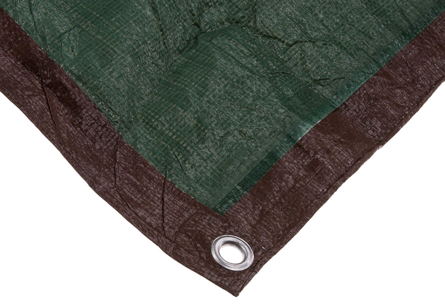 Reversible Brown/Green Erickson 57034 Mid-Grade Poly Tarp, 12' x 20', 1 Pack