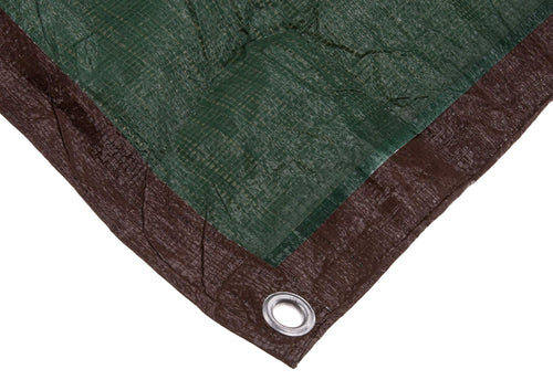 Reversible Brown/Green Erickson 57034 Mid-Grade Poly Tarp, 12' x 20', 1 Pack
